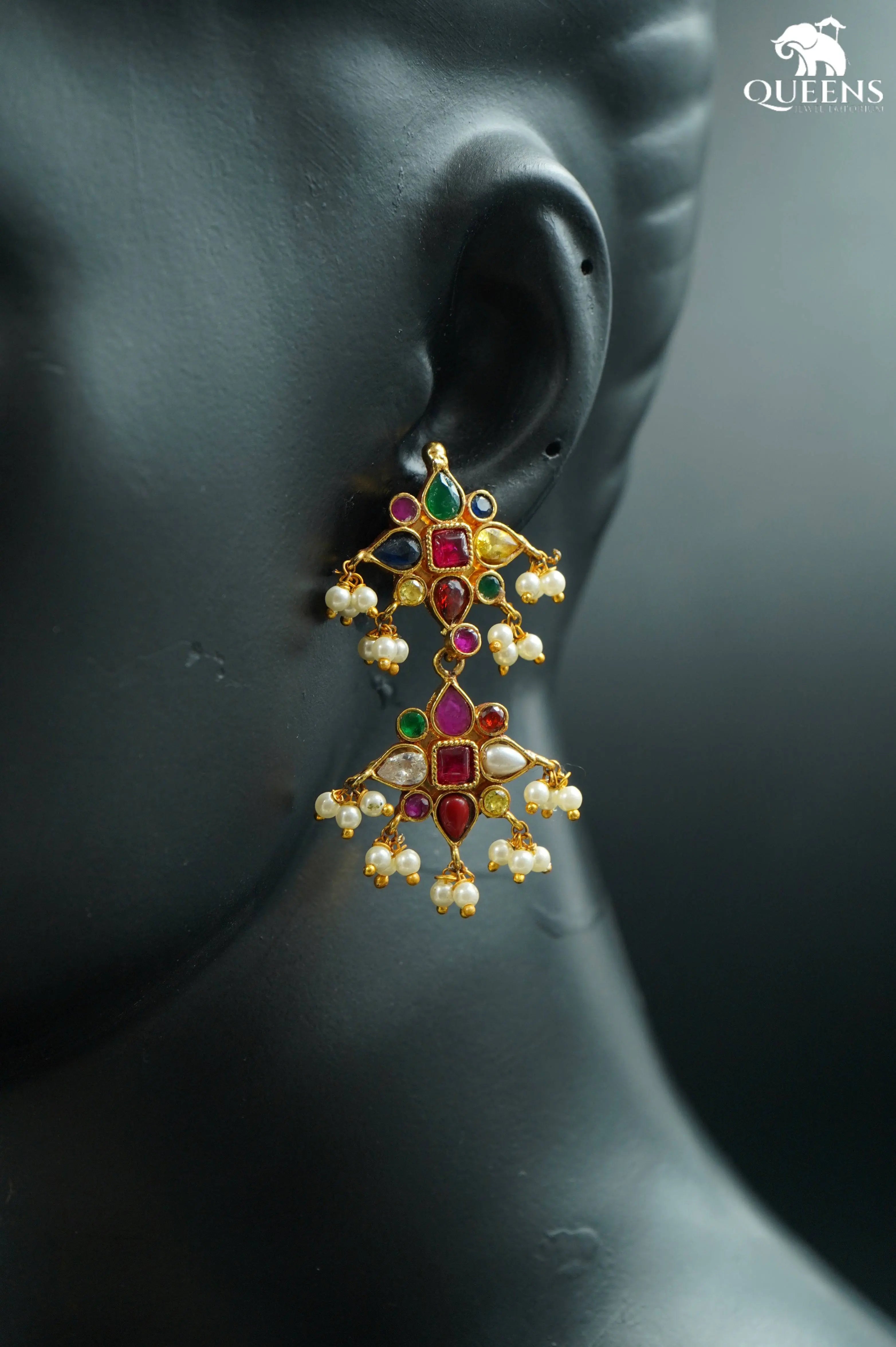 NAVARATNA GUTTAPUSALU BALLI - Queens Jewel Emporium
