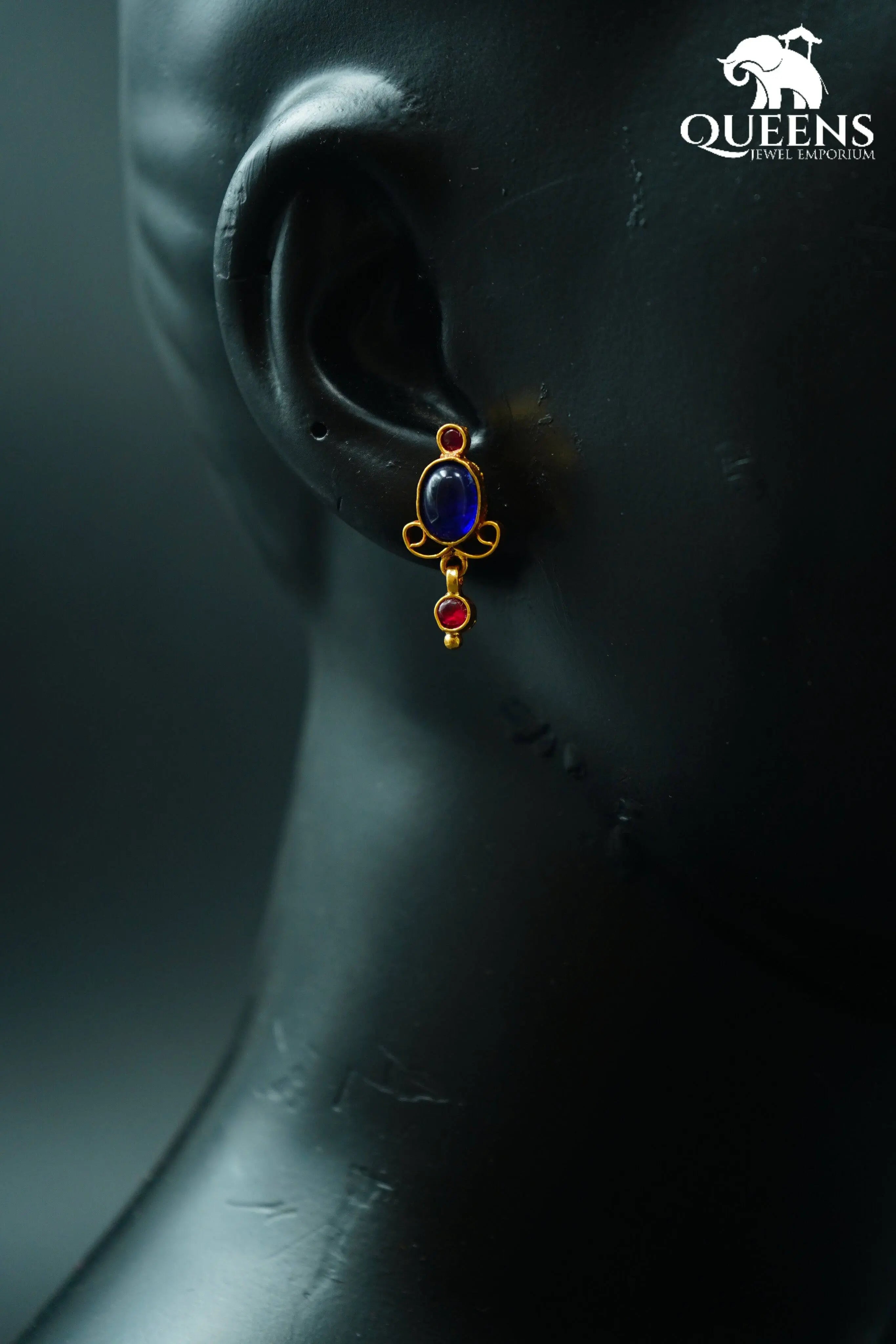 NETHRA SIMPLE EARRINGS - Queens Jewel Emporium