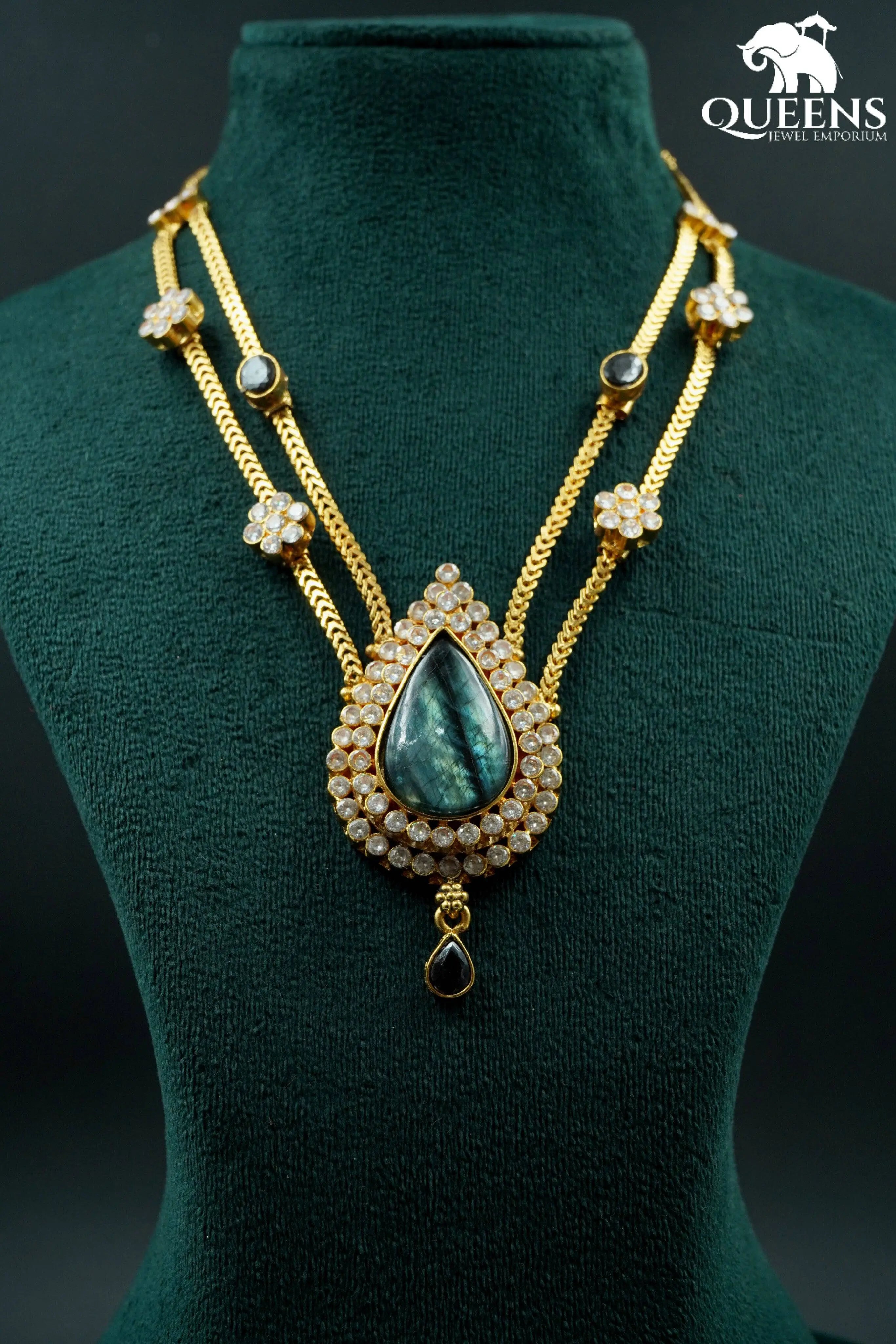 NIHANA NECKLACE - LABRADORITE - Queens Jewel Emporium