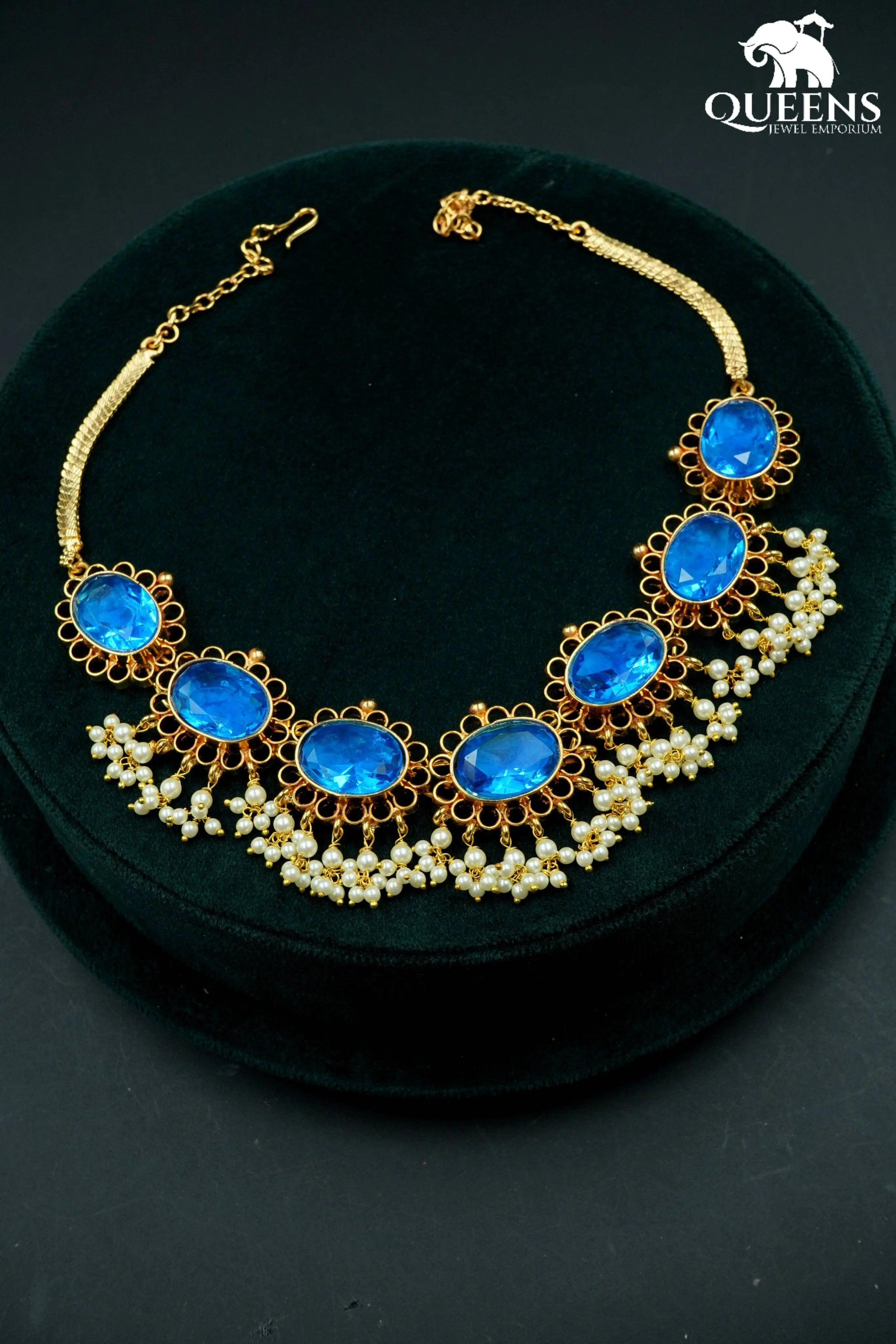 Niharika Necklace Blue
