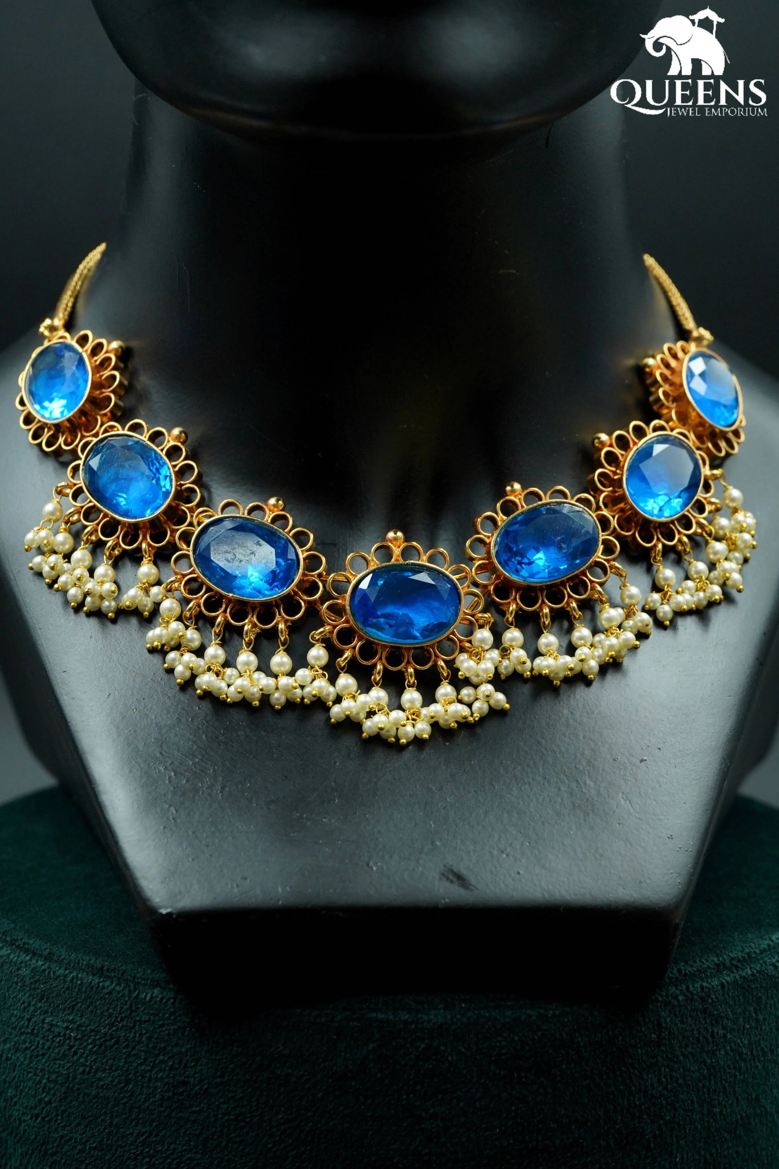 Niharika Necklace Blue