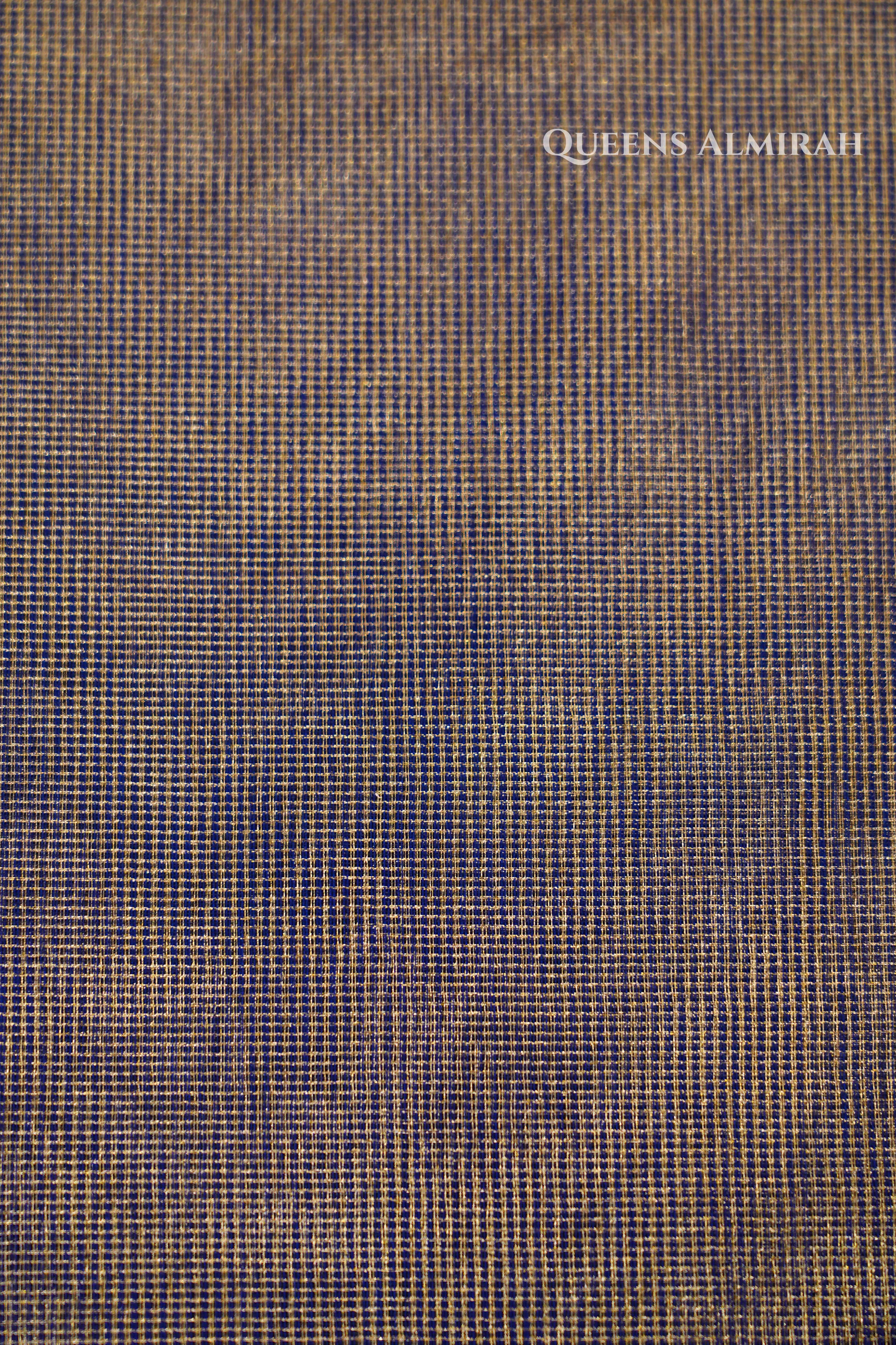 Navy Blue Maheshwari Silk Cotton Saree QUEENS ALMIRAH