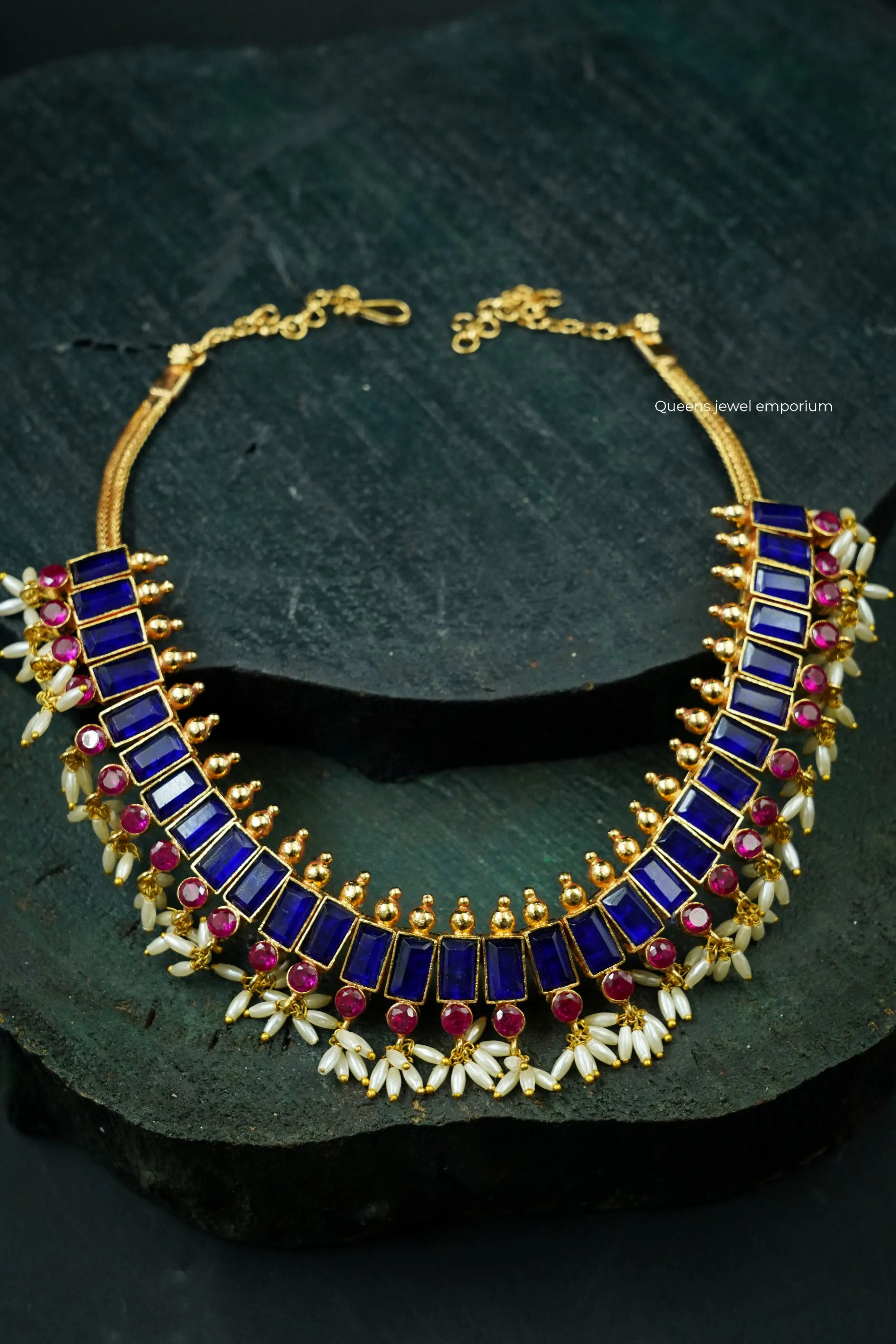Neelamani Kemp Necklace Queens Jewel Emporium
