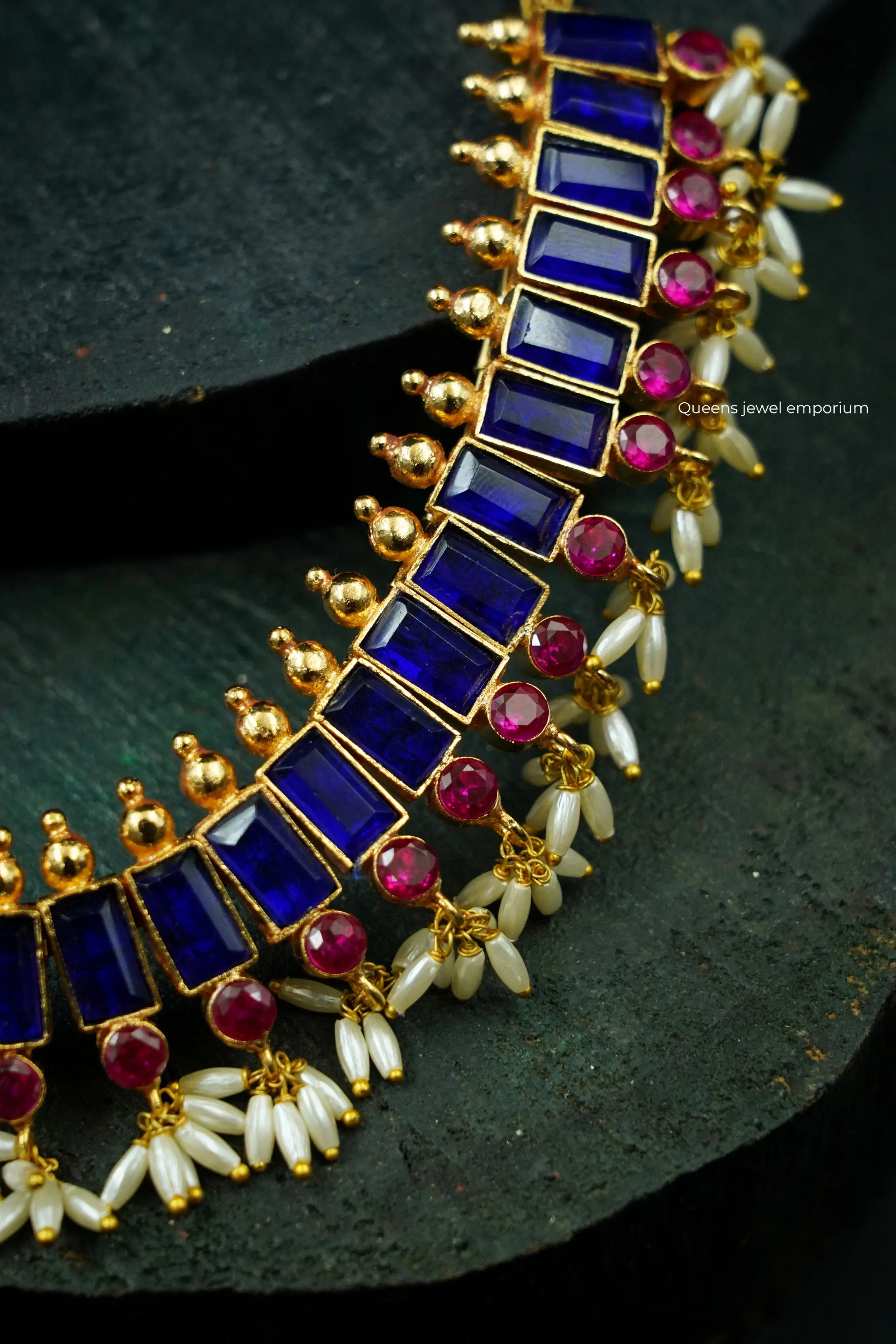 Neelamani Kemp Necklace Queens Jewel Emporium