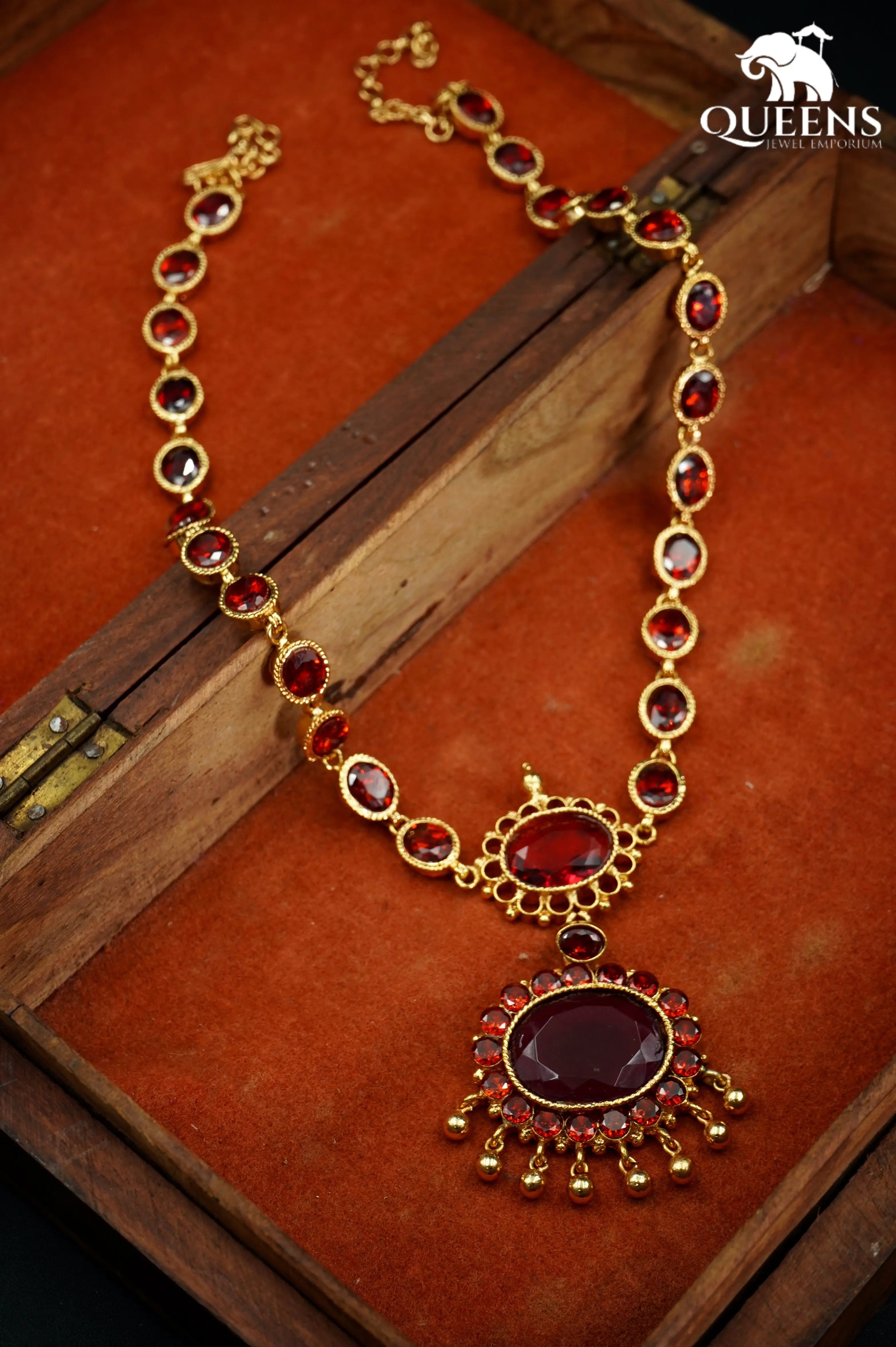 NIROSHINI HARAM - GARNET - Queens Jewel Emporium