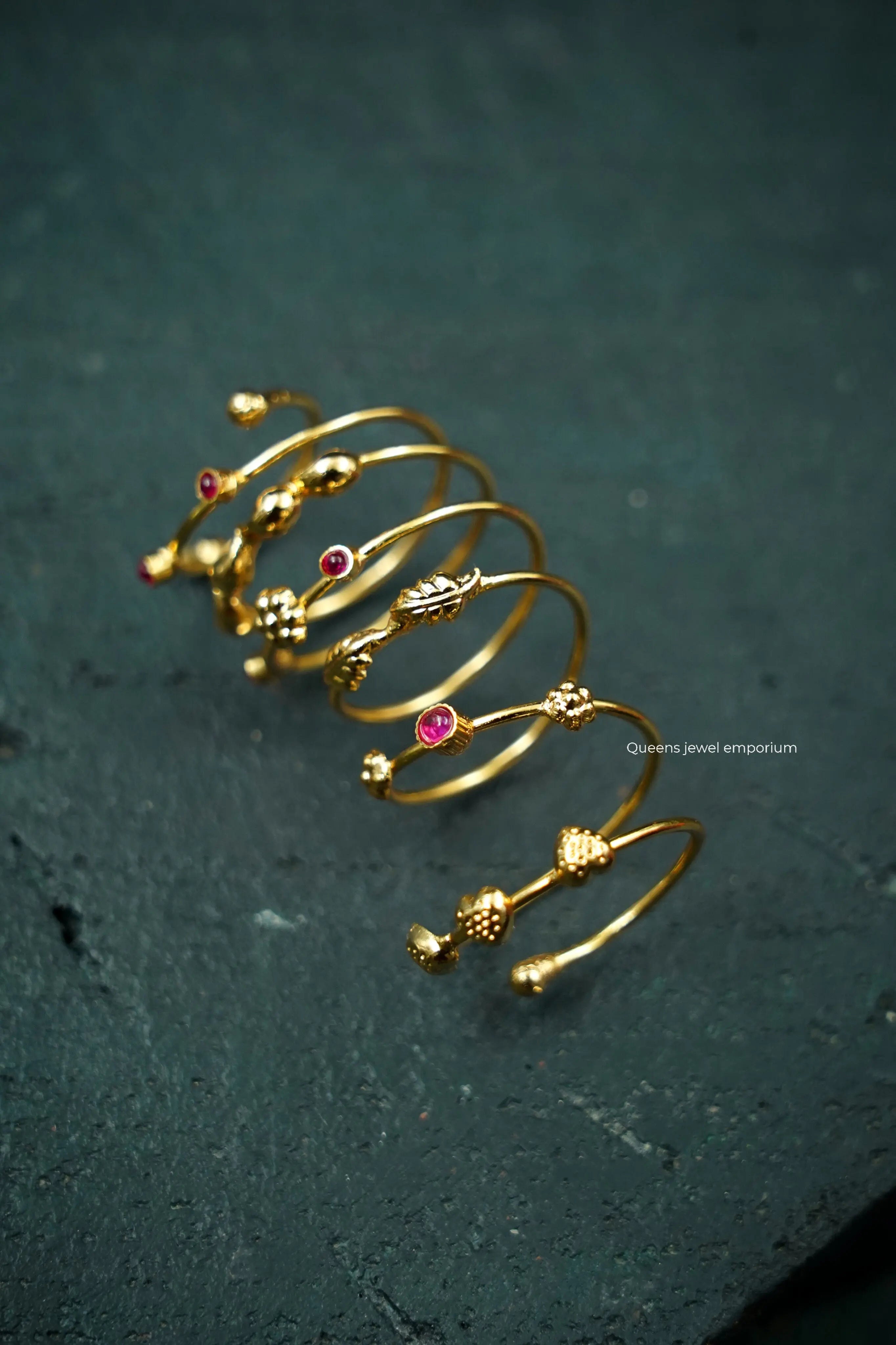 Nithila Finger Ring - Queens Jewel Emporium