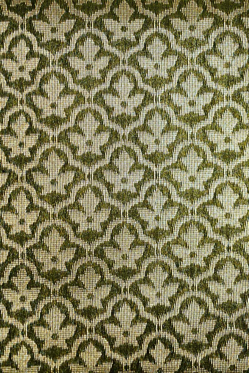 OLIVE GREEN BROCADE SILK COTTON SAREE - Queens Jewel Emporium