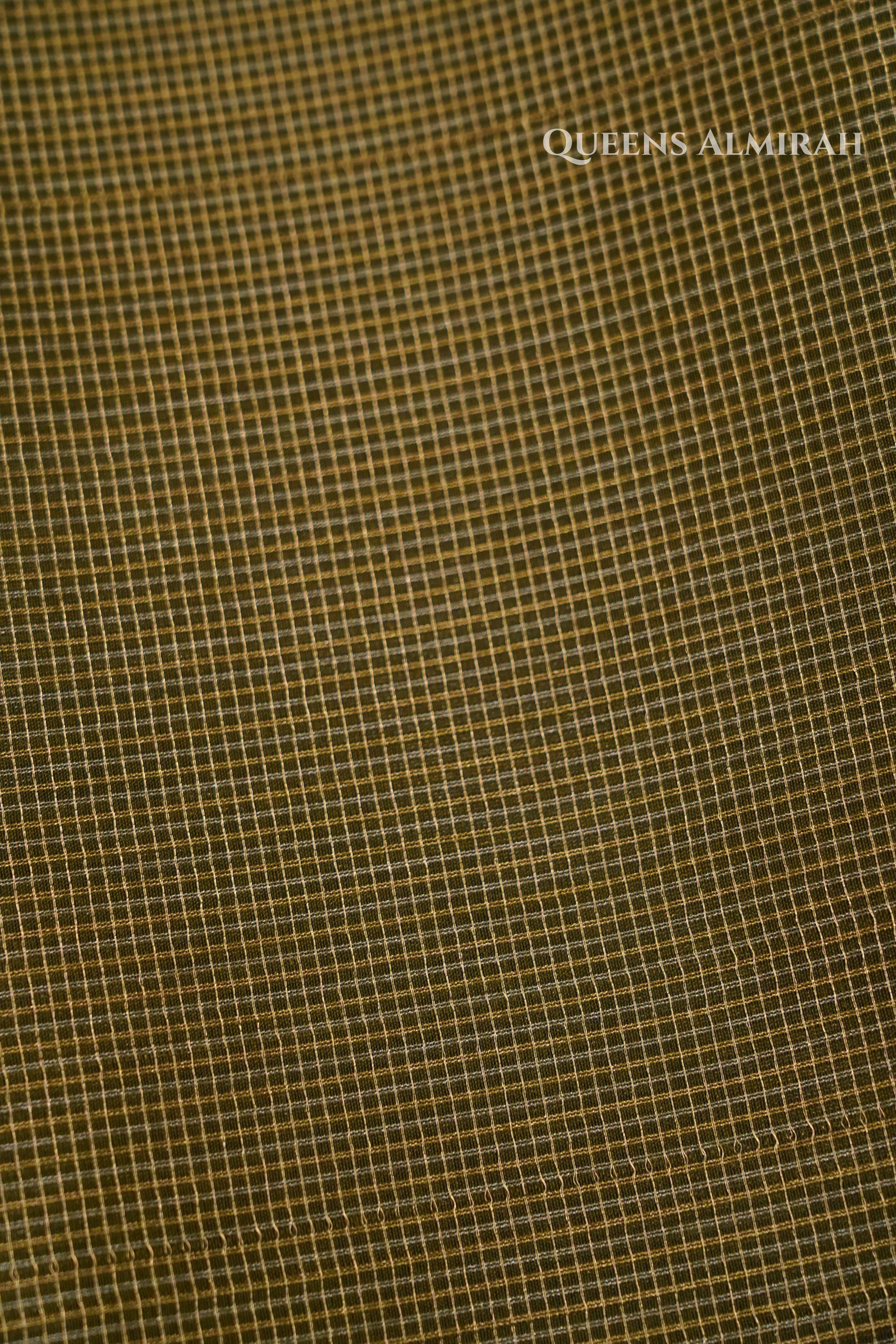 Olive Green Pure Silk Cotton Saree QUEENS ALMIRAH