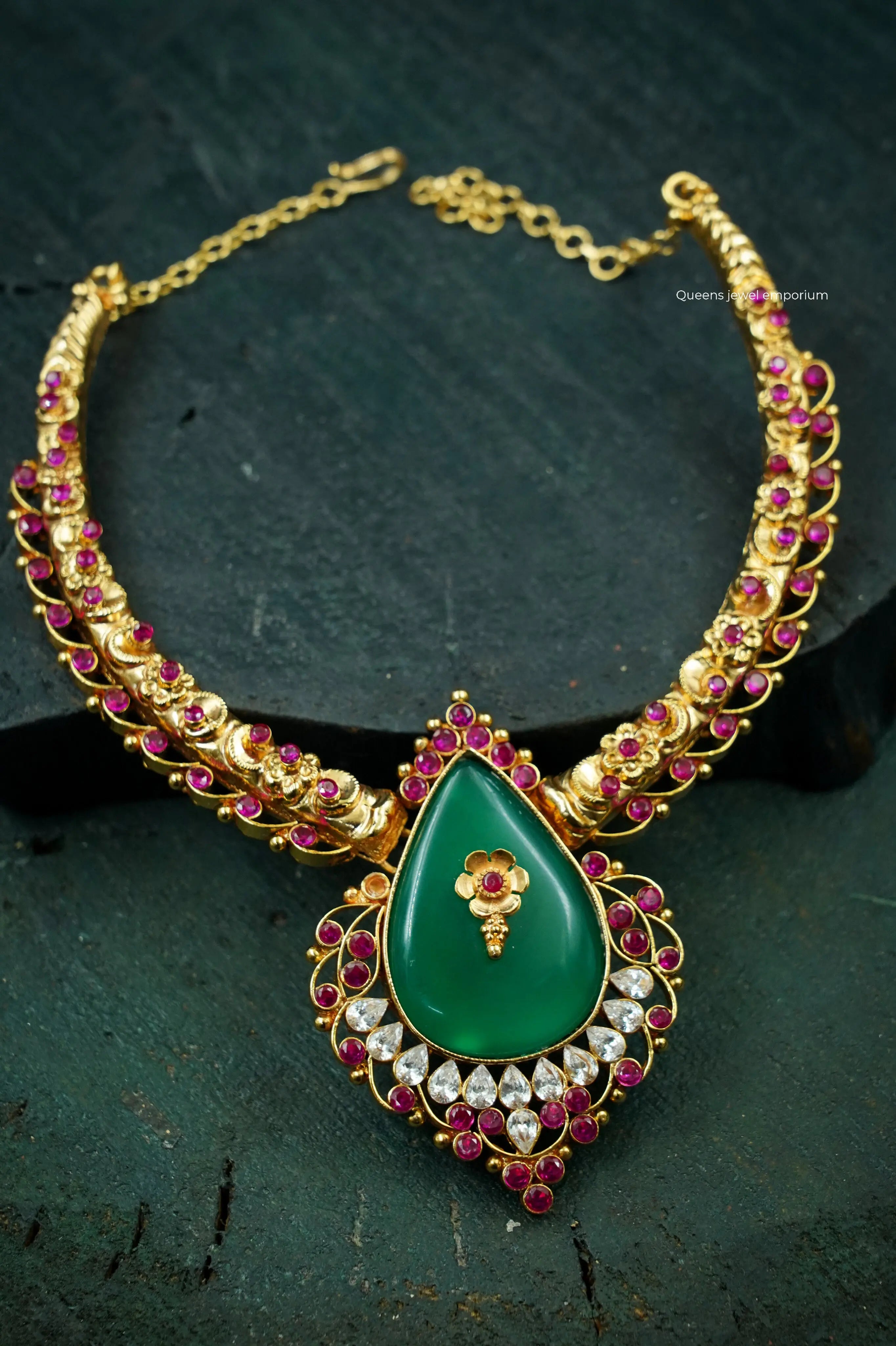 Hasli Necklace, 1 Gram Gold Jewellery 