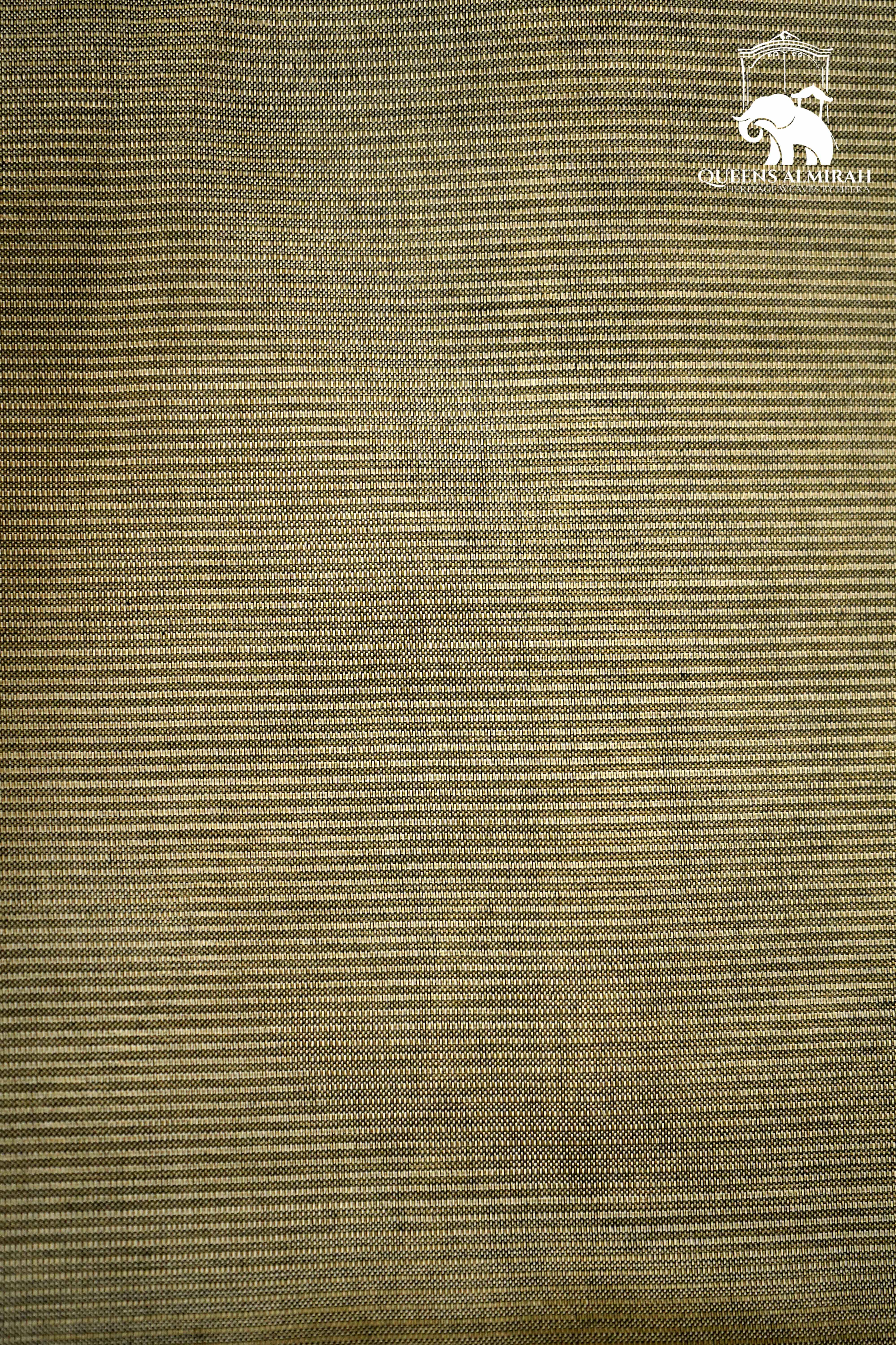 PALE GOLD WITH WOVEN BORDER MANGALGIRI SAREE - Queens Jewel Emporium