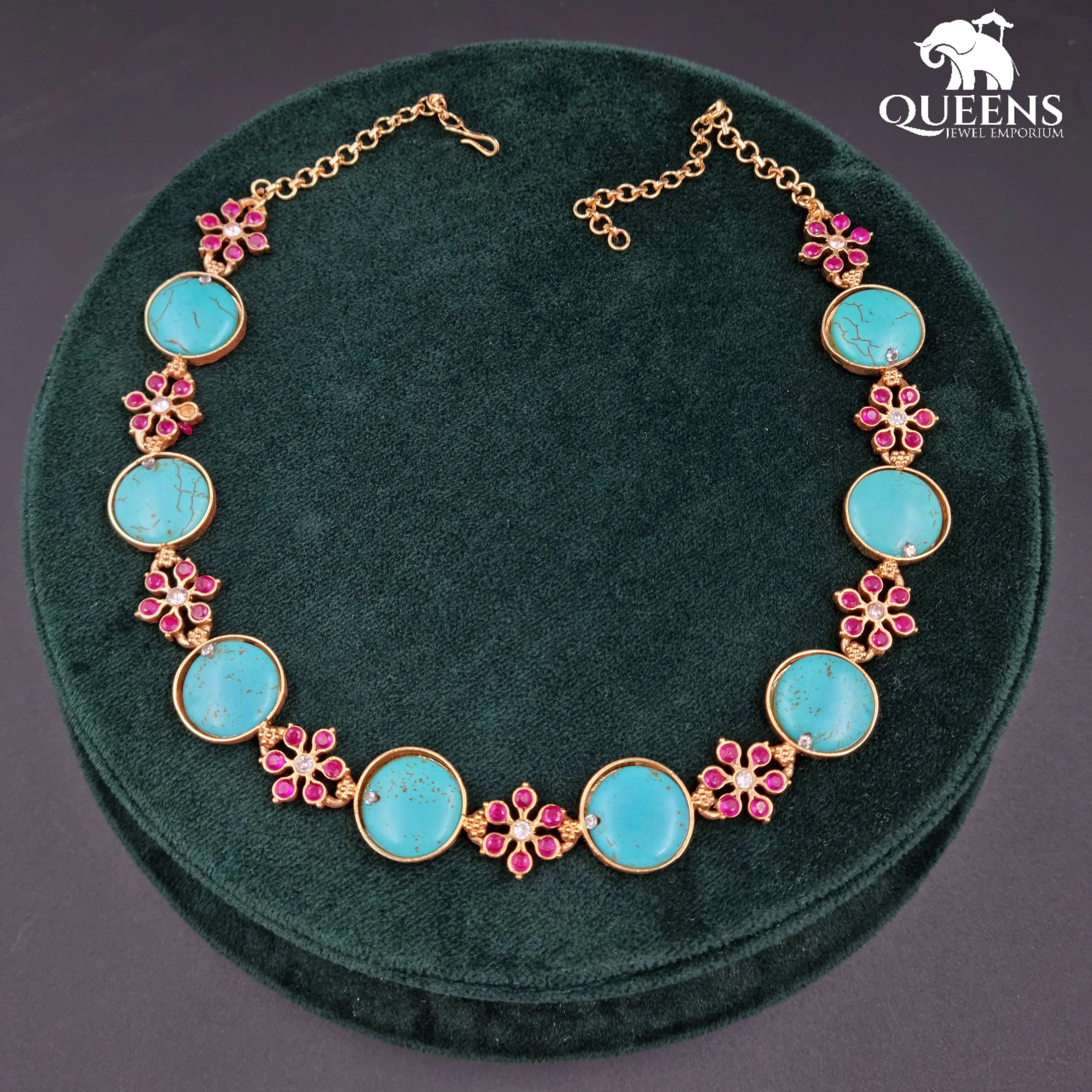 PALLAVI FLORAL NECKLACE - Queens Jewel Emporium