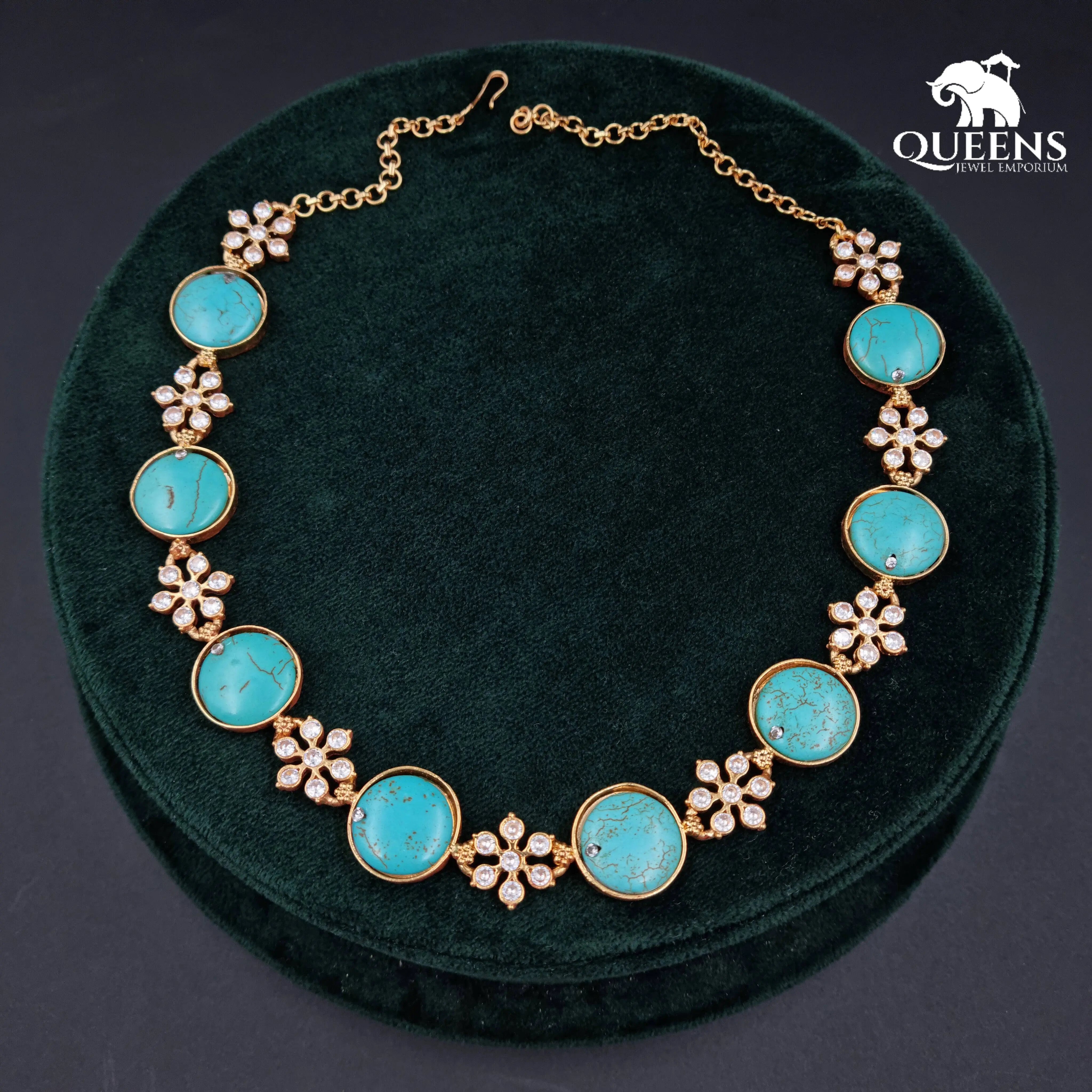 PALLAVI FLORAL NECKLACE - Queens Jewel Emporium