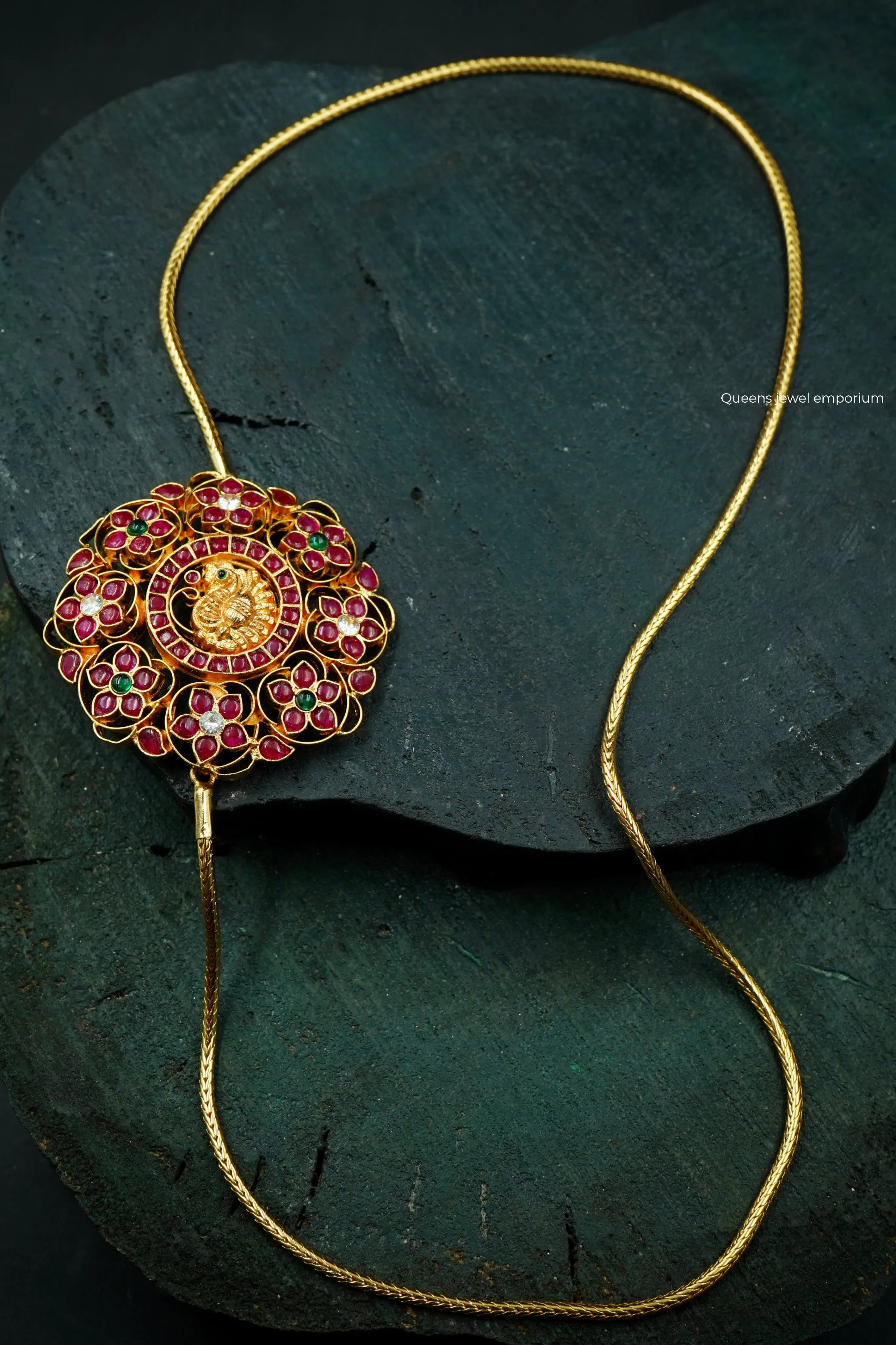 PAVITRA RAKADAI MOGAPPU CHAIN - Queens Jewel Emporium