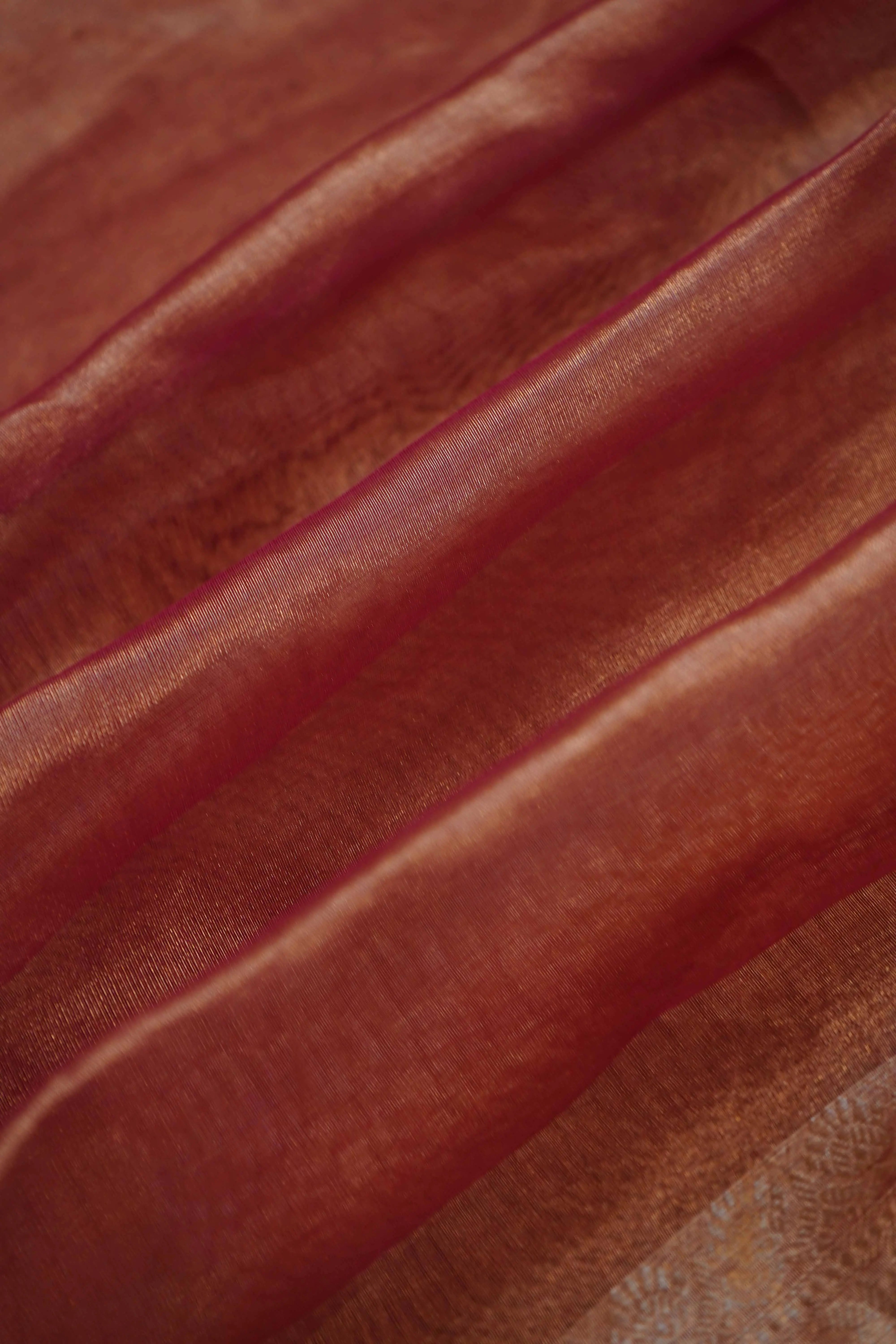 PINKISH BROWN PURE BANARASI SILK SAREE - Queens Jewel Emporium
