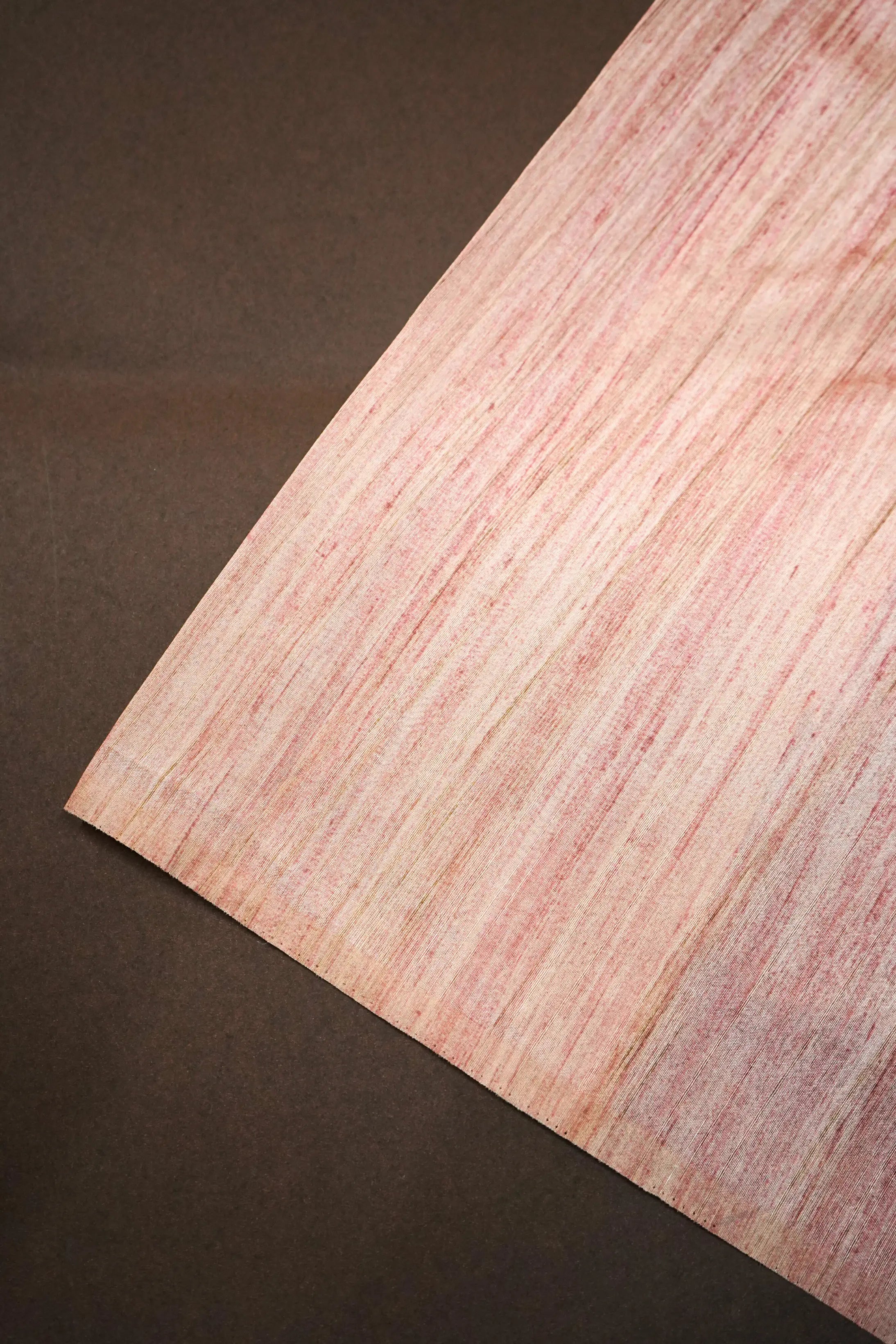 PINKISH TAN SEMI TUSSER SAREE - Queens Jewel Emporium