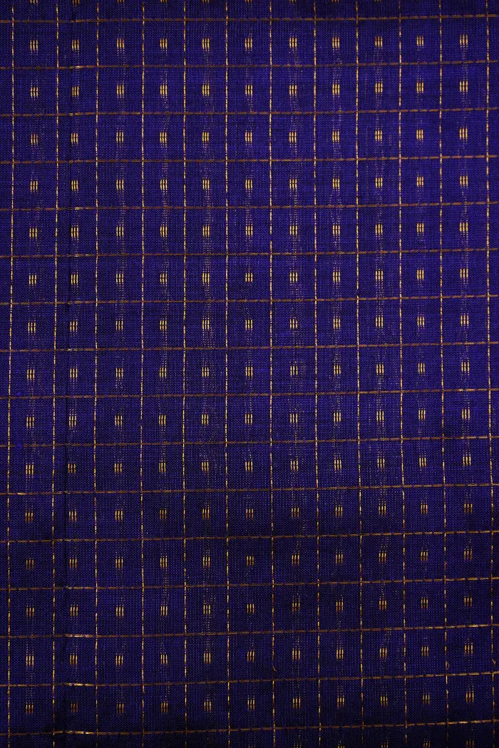 PURE KANCHI SILK COTTON - DAISY BUSY WITH CRANBERRY - Queens Jewel Emporium