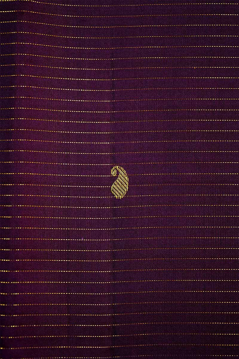 PURE KANCHIVARAM SILK - WINE VAIRA OOSI KANCHIVARAM SAREE - Queens Jewel Emporium