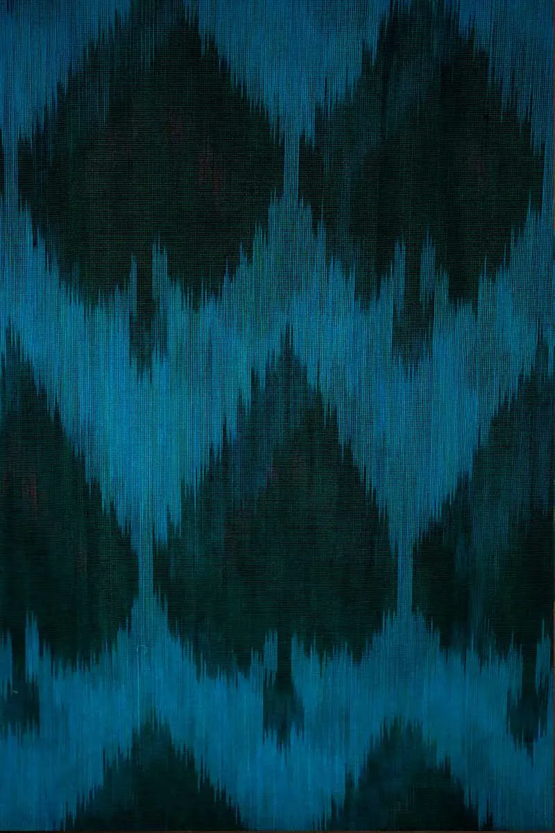 PURE SILK COTTON SAREE - TEAL GREEN WITH LEAF GREEN - Queens Jewel Emporium