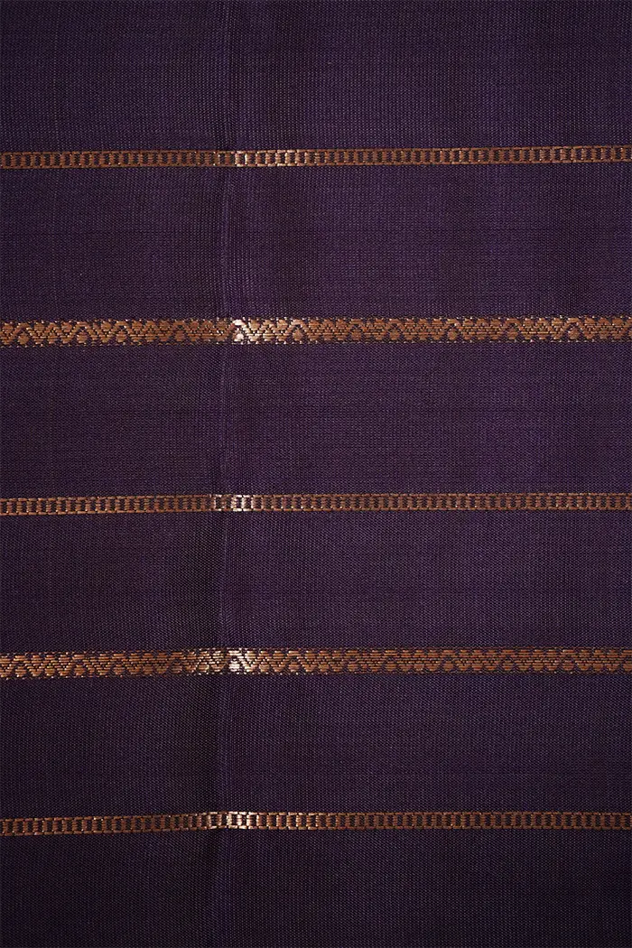 PURPLE HAZE WITH ROSE GOLD PURE KANCHIVARAM SAREE - Queens Jewel Emporium