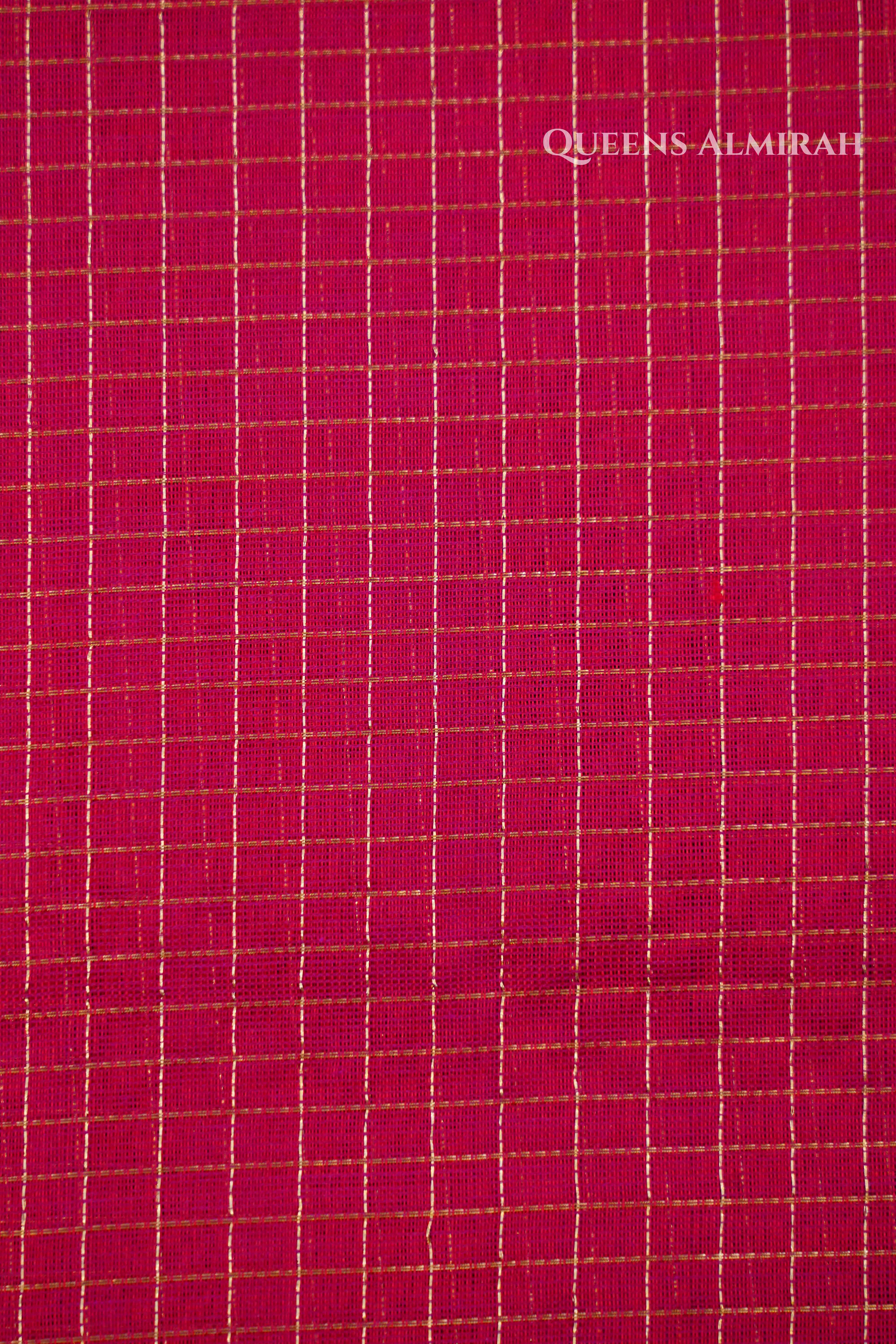 Pink- Karaikudi Chettinad Silk Cotton Saree QUEENS ALMIRAH