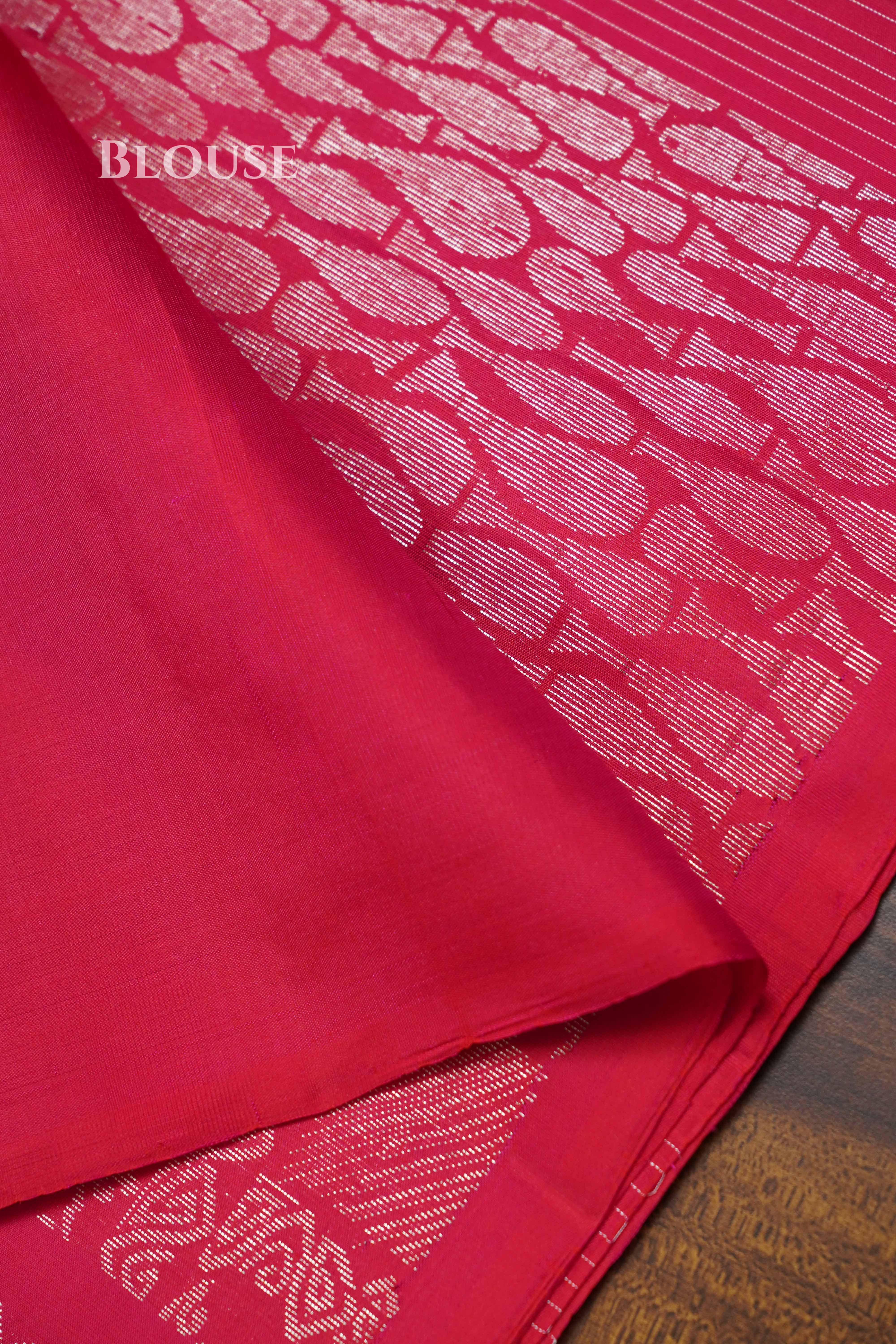 Pink Pure Soft Silk Saree QUEENS ALMIRAH