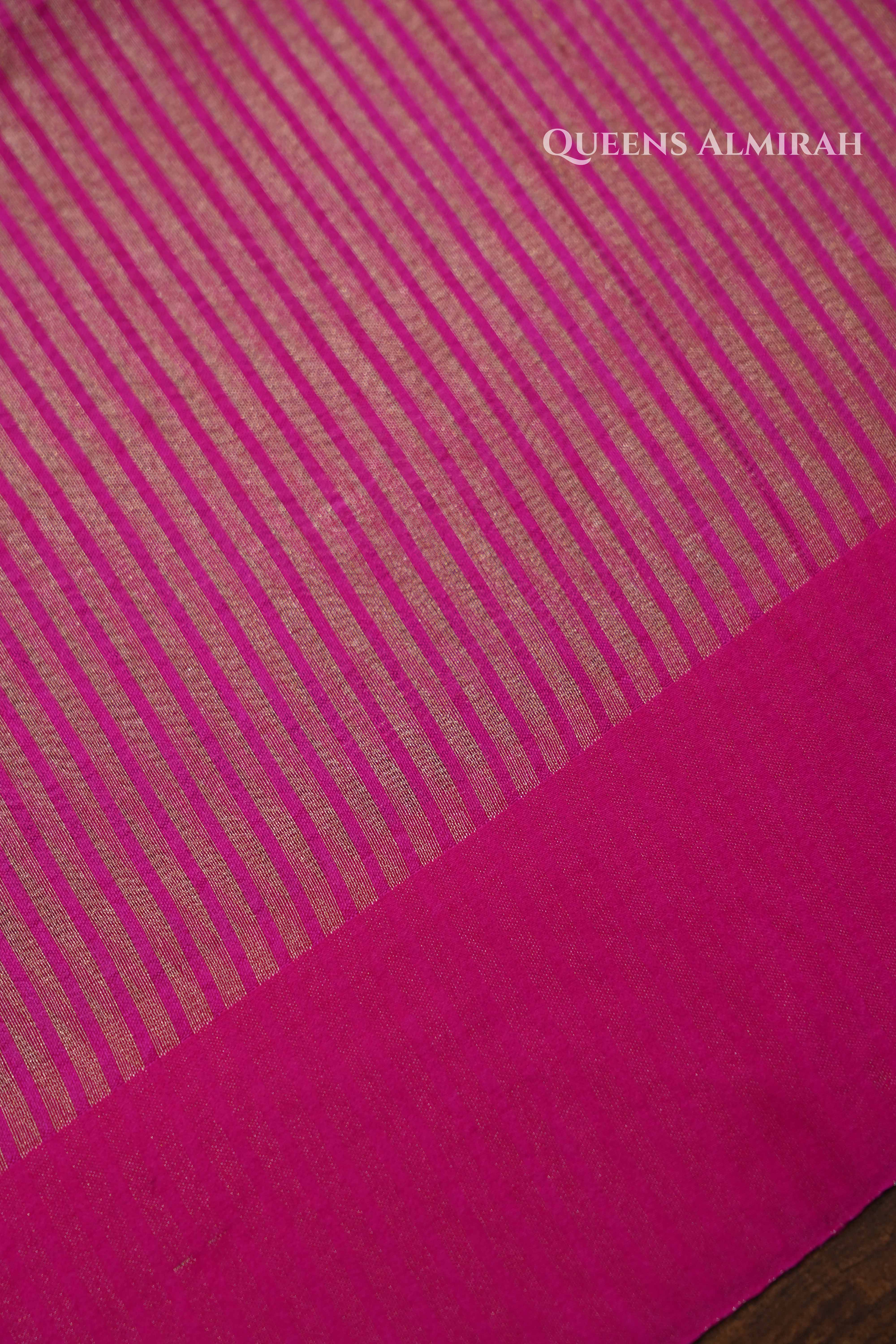 Pink Tissue Banarasi Silk Sarees QUEENS ALMIRAH