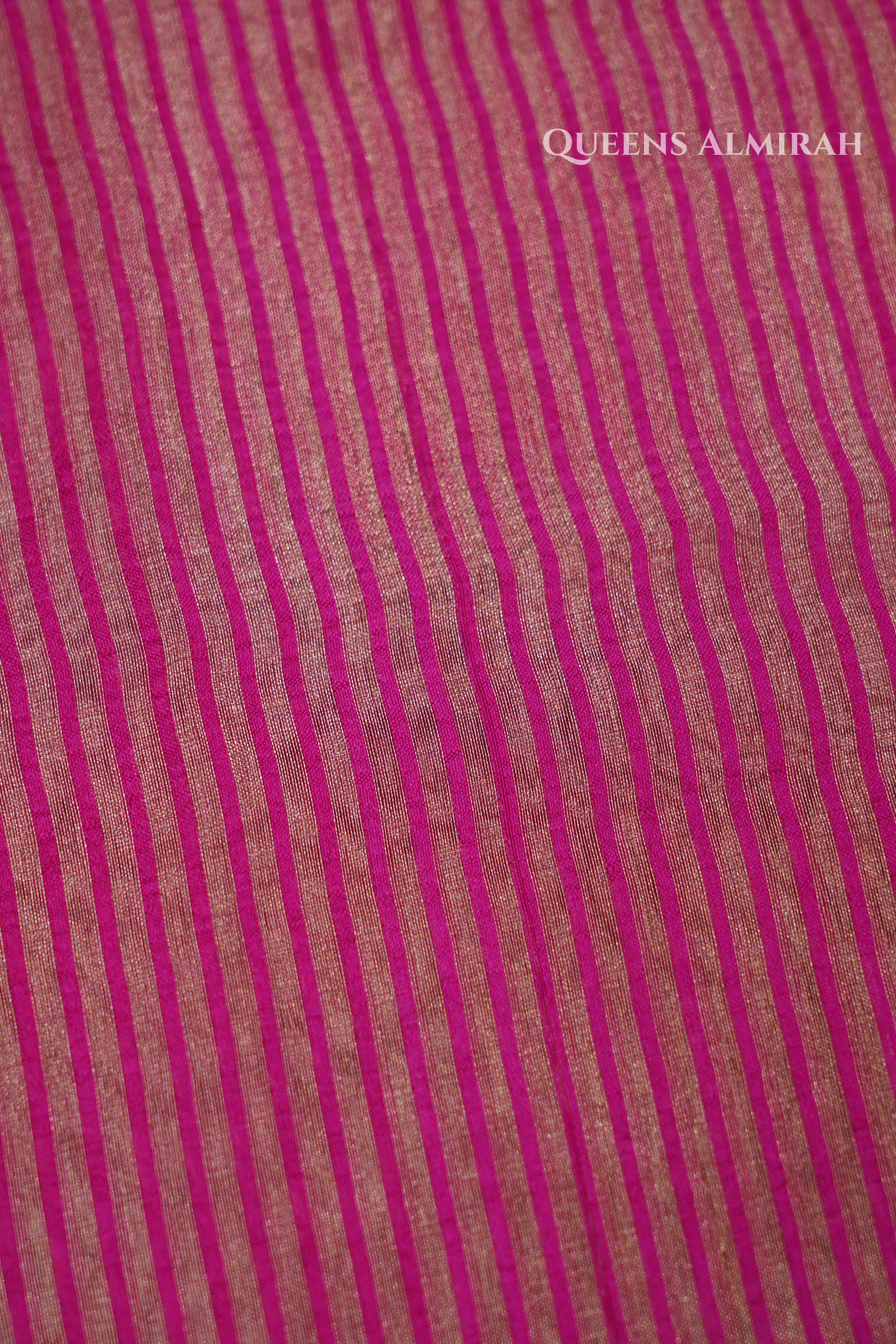 Pink Tissue Banarasi Silk Sarees QUEENS ALMIRAH