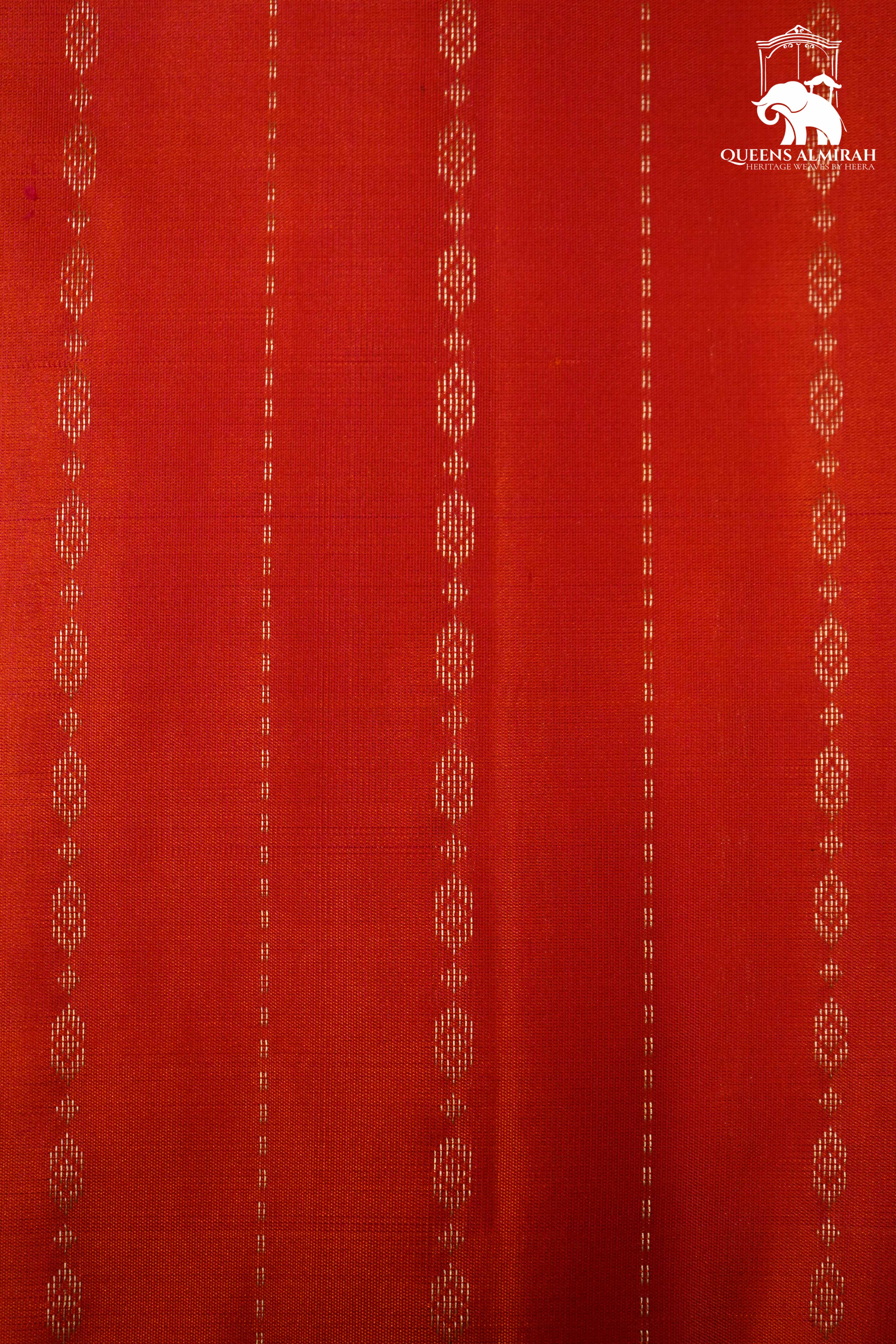 PINKSH ORANGE WITH NAVY BLUE SOFT SILK SAREE - Queens Jewel Emporium