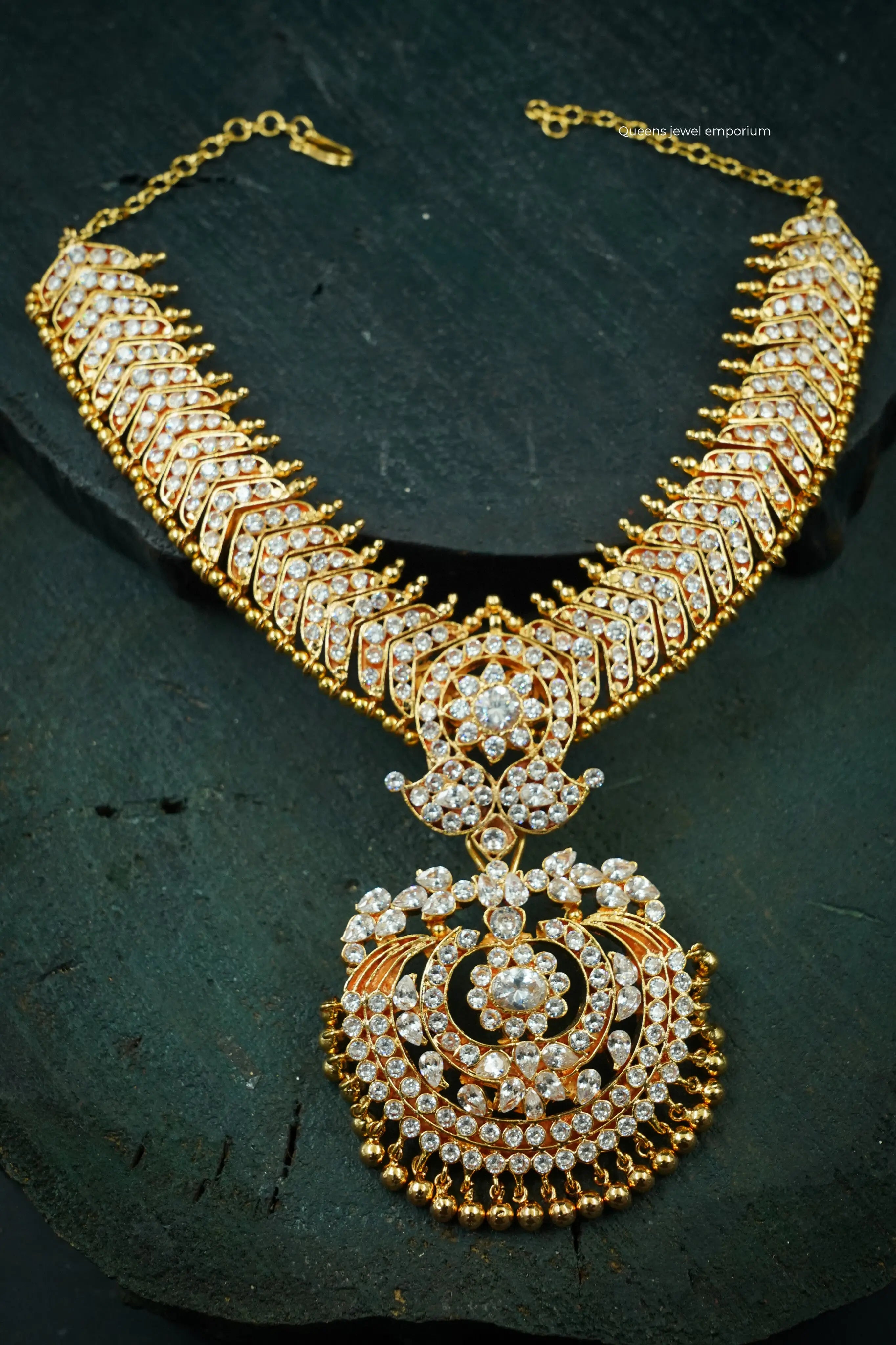 Pragya Zircon Necklace Queens Jewel Emporium
