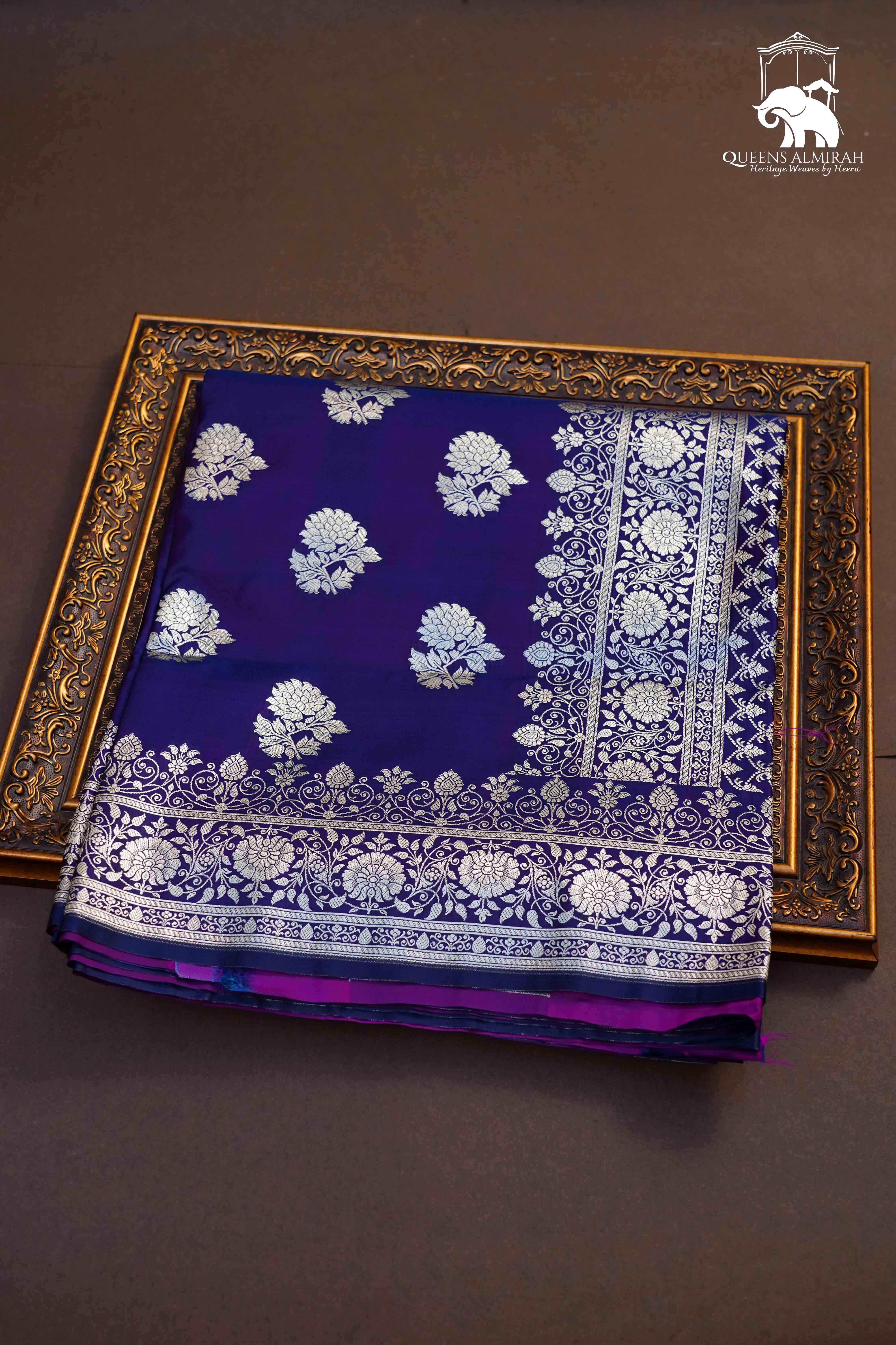 Purple Haze Mushru Banarasi Silk Saree - Queens Jewel Emporium