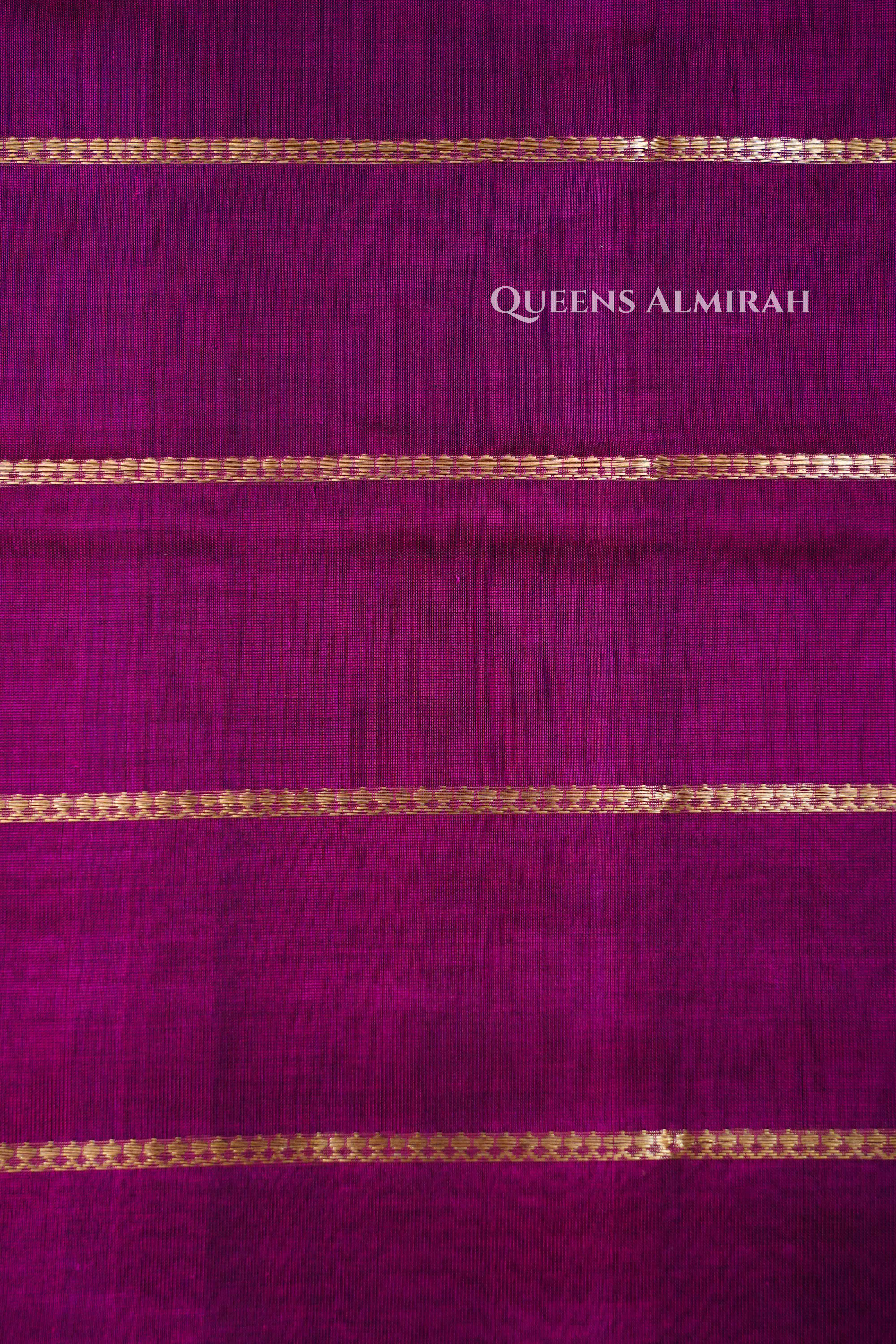 Purple Karaikudi Chettinad Silk Cotton Saree QUEENS ALMIRAH