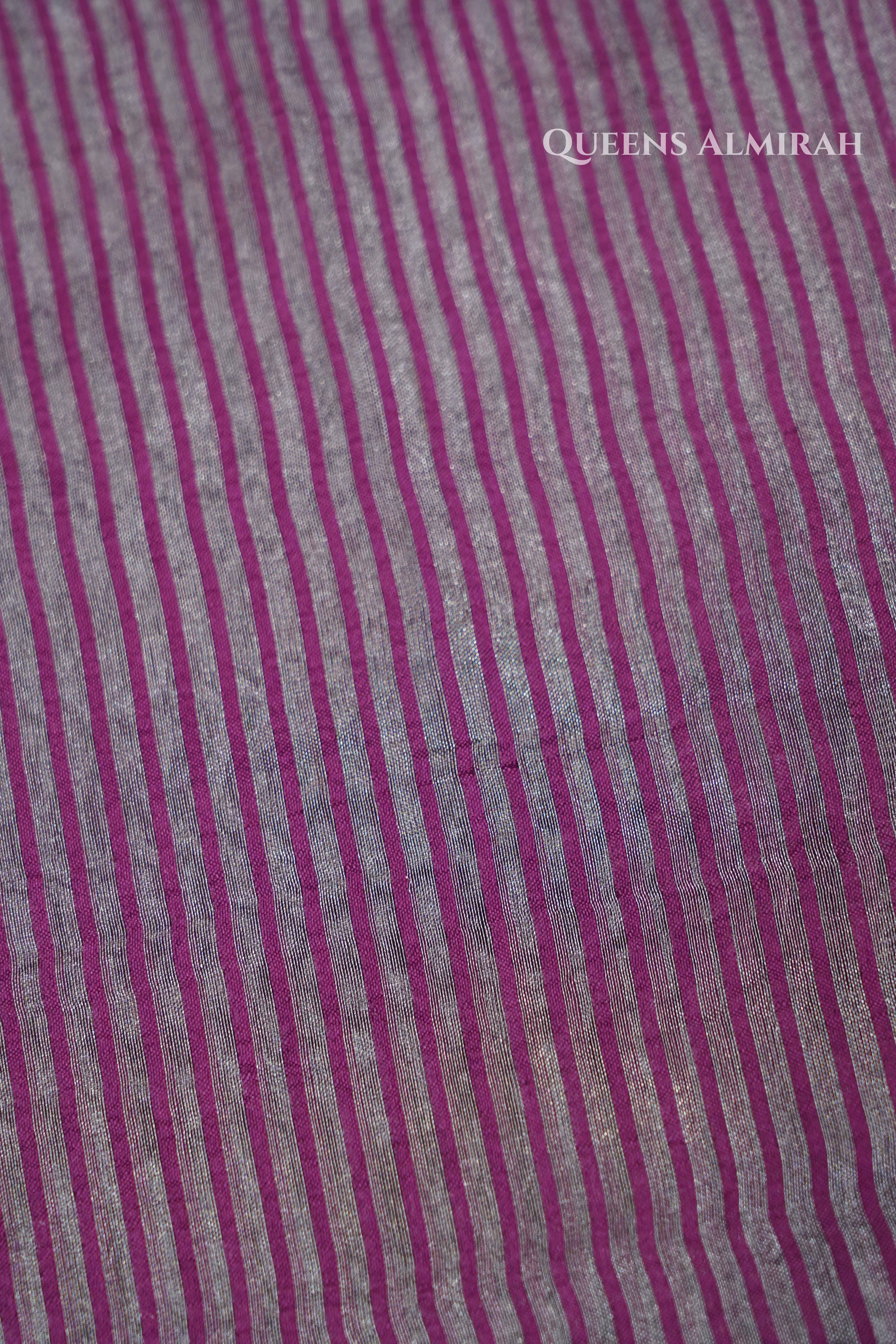 Purple Tissue Banarasi Silk  Sarees QUEENS ALMIRAH