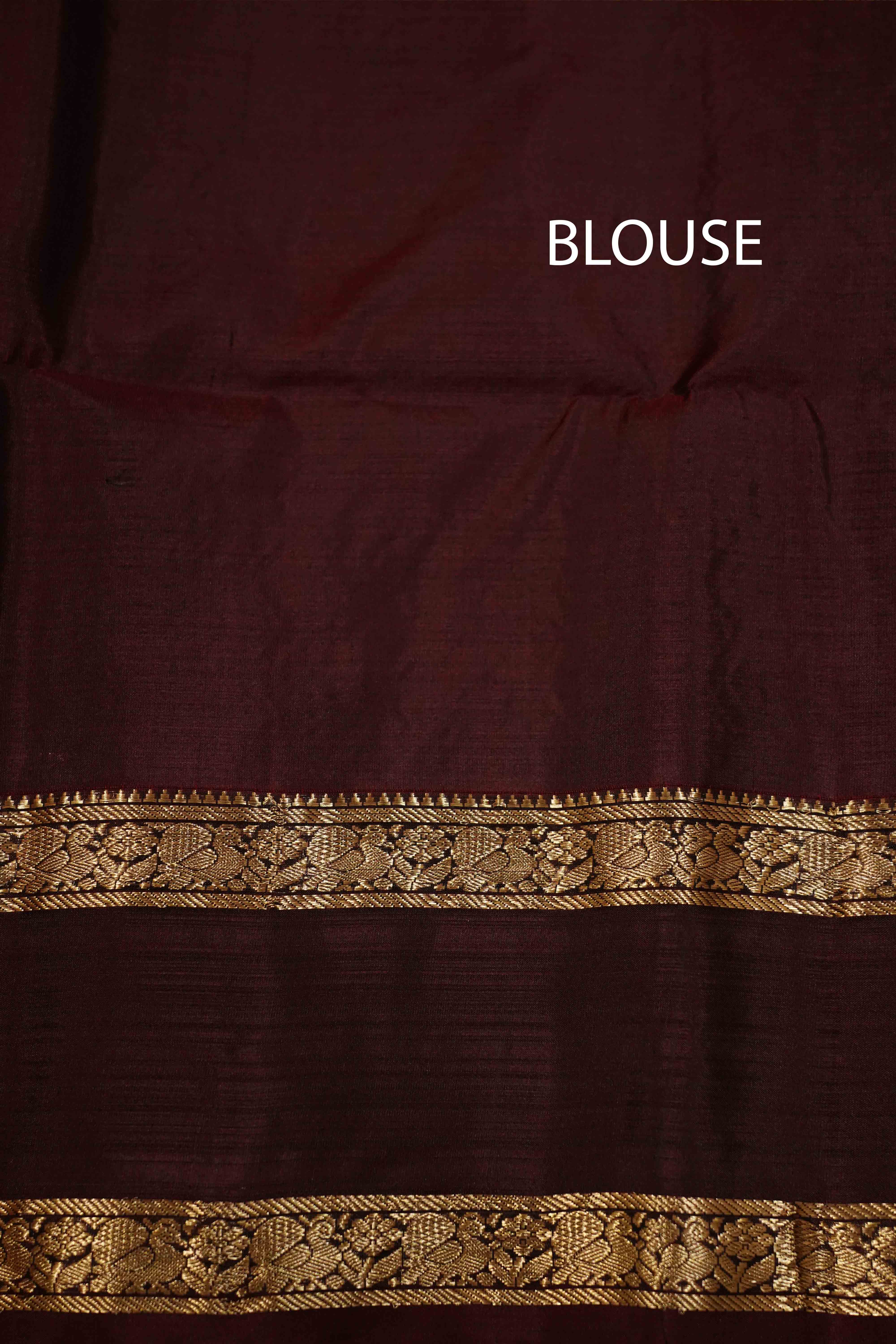 RADDISH RED WITH COCOA BEAN SOFT SILK SAREE - Queens Jewel Emporium