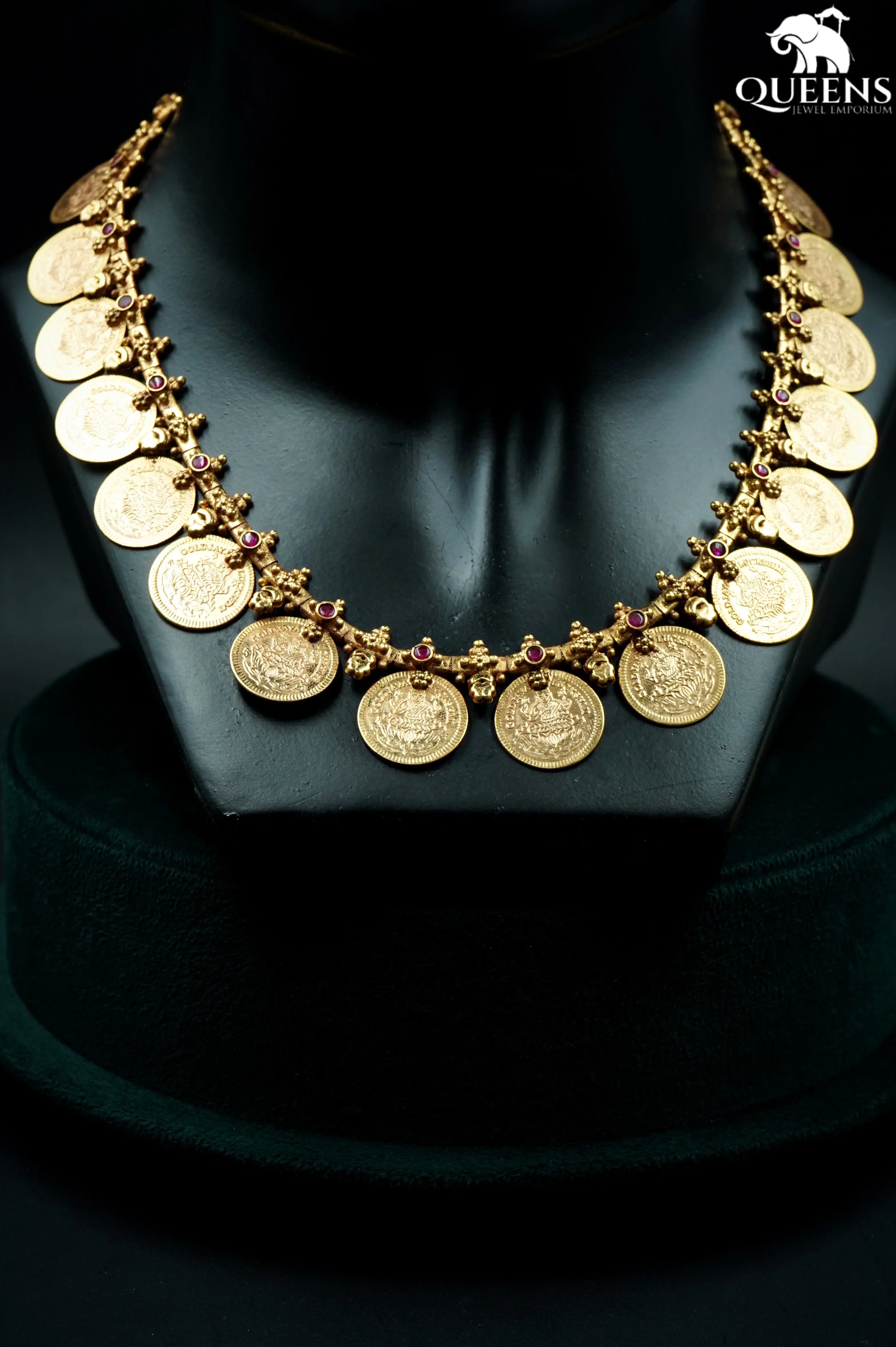 RADHIDEVI KASU NECKLACE - Queens Jewel Emporium