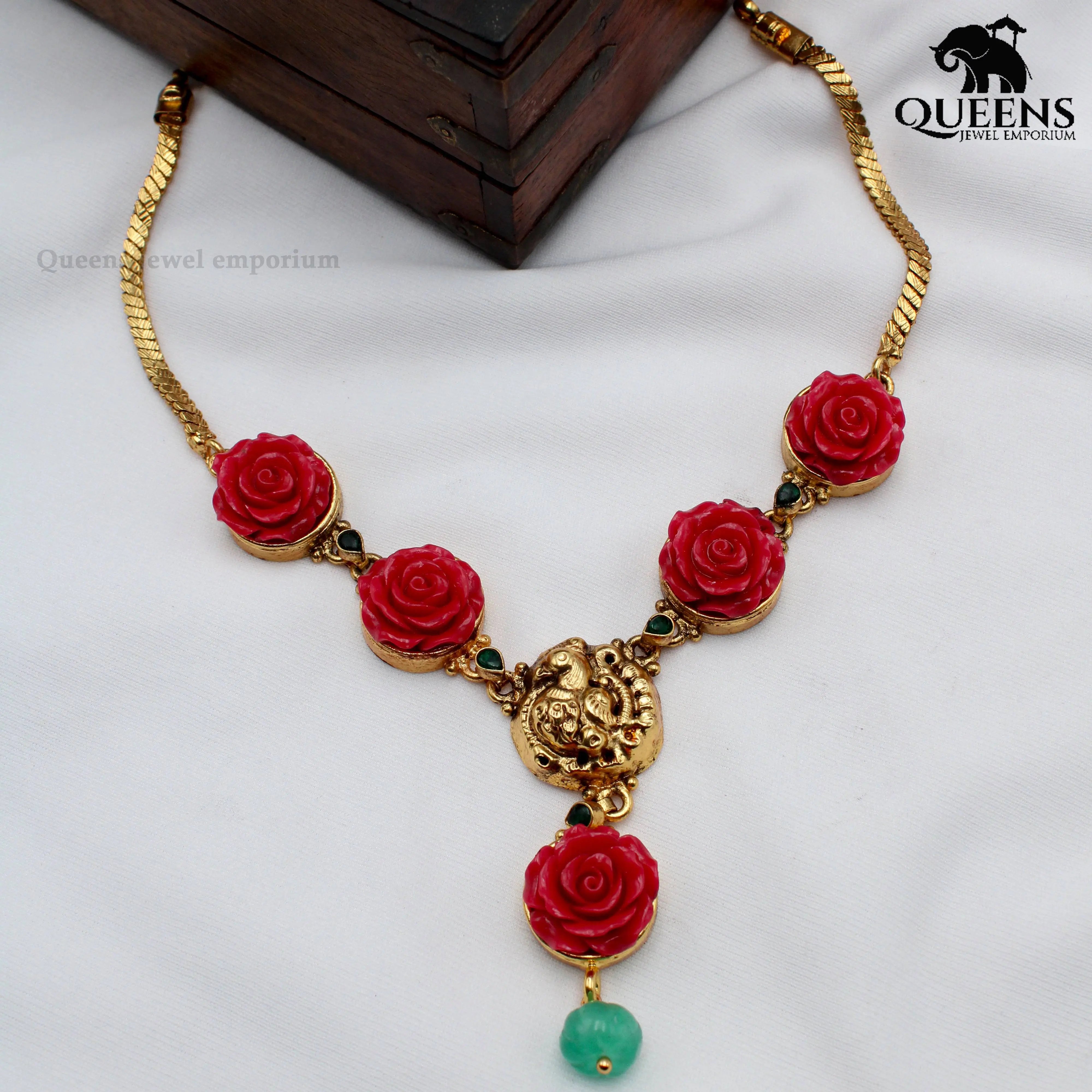 RED ROJA NECKLACE - Queens Jewel Emporium