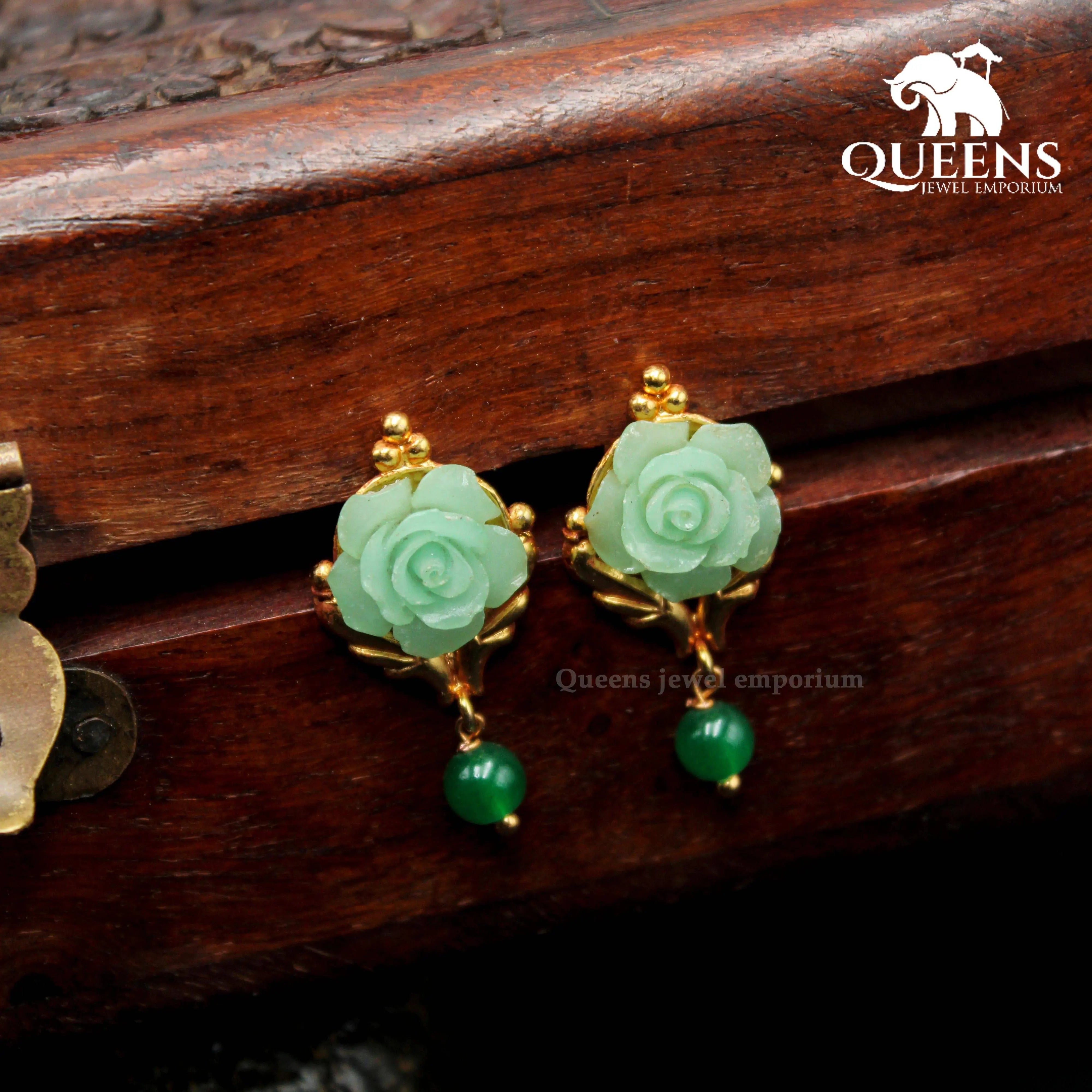 ROOPINI HARAM GREEN - Queens Jewel Emporium