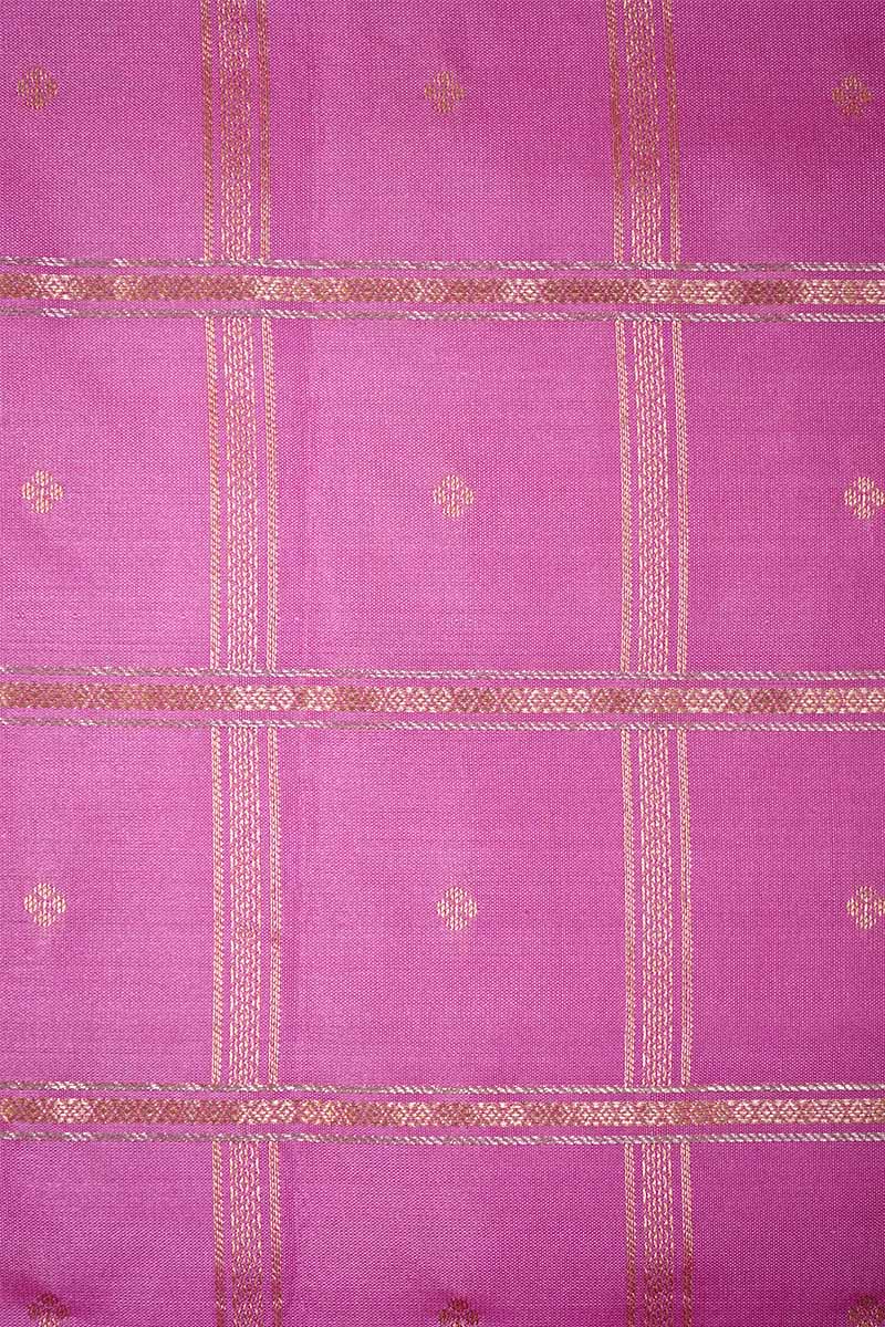 ROSE MILK PINK WITH WOVEN BORDER SOFT SILK SAREE - Queens Jewel Emporium