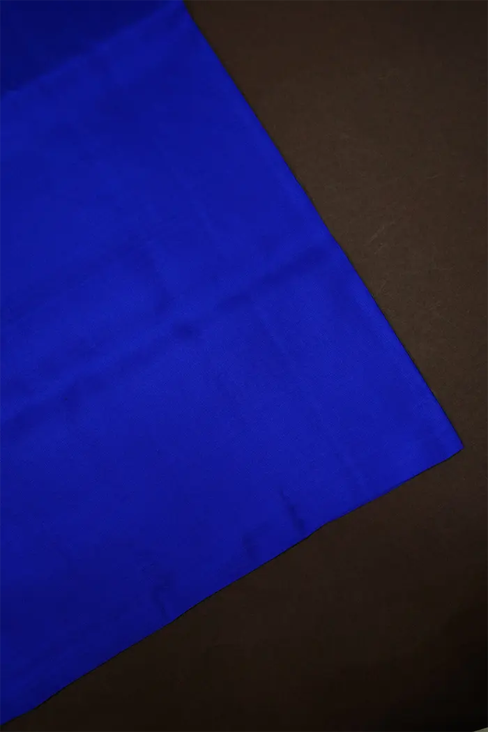 ROYAL SKY BLUE WITH LAPIS BLUE SOFT SILK SAREE - Queens Jewel Emporium