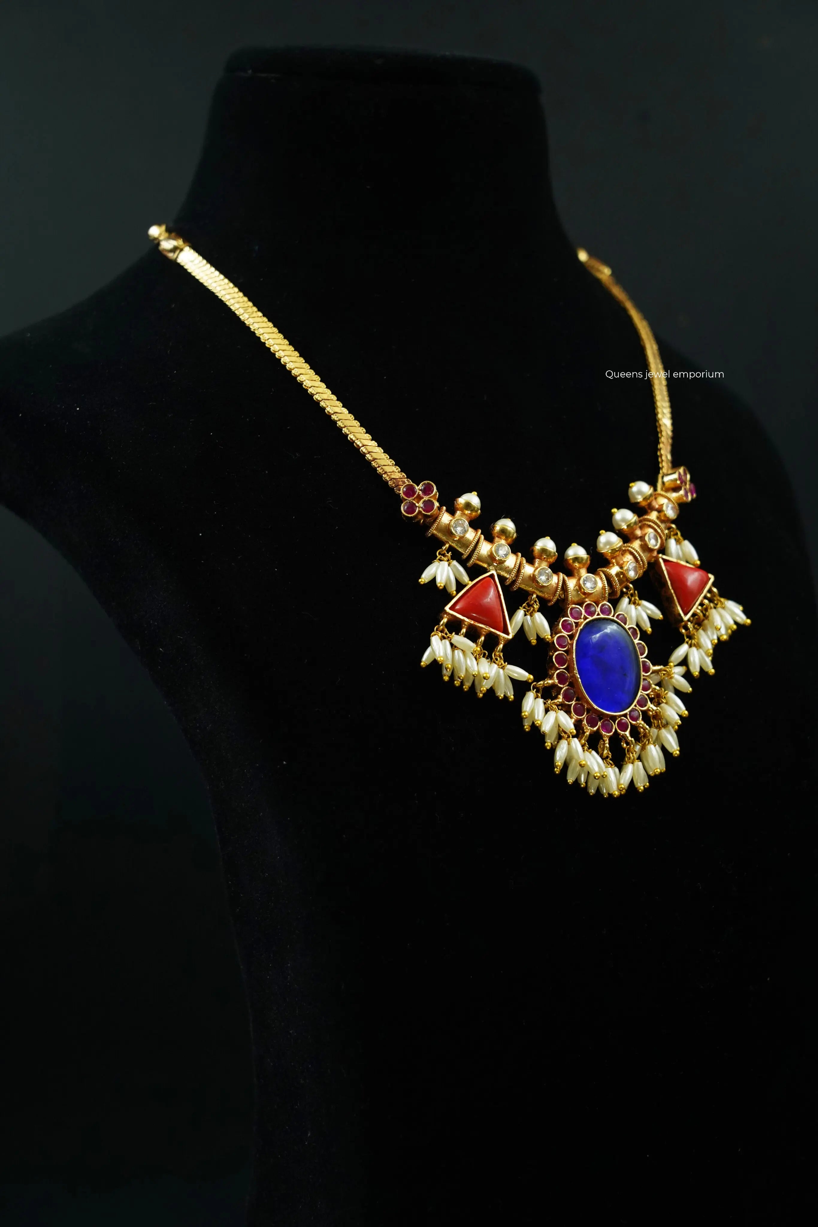 Rajneela Guttapusalu Necklace Queens Jewel Emporium