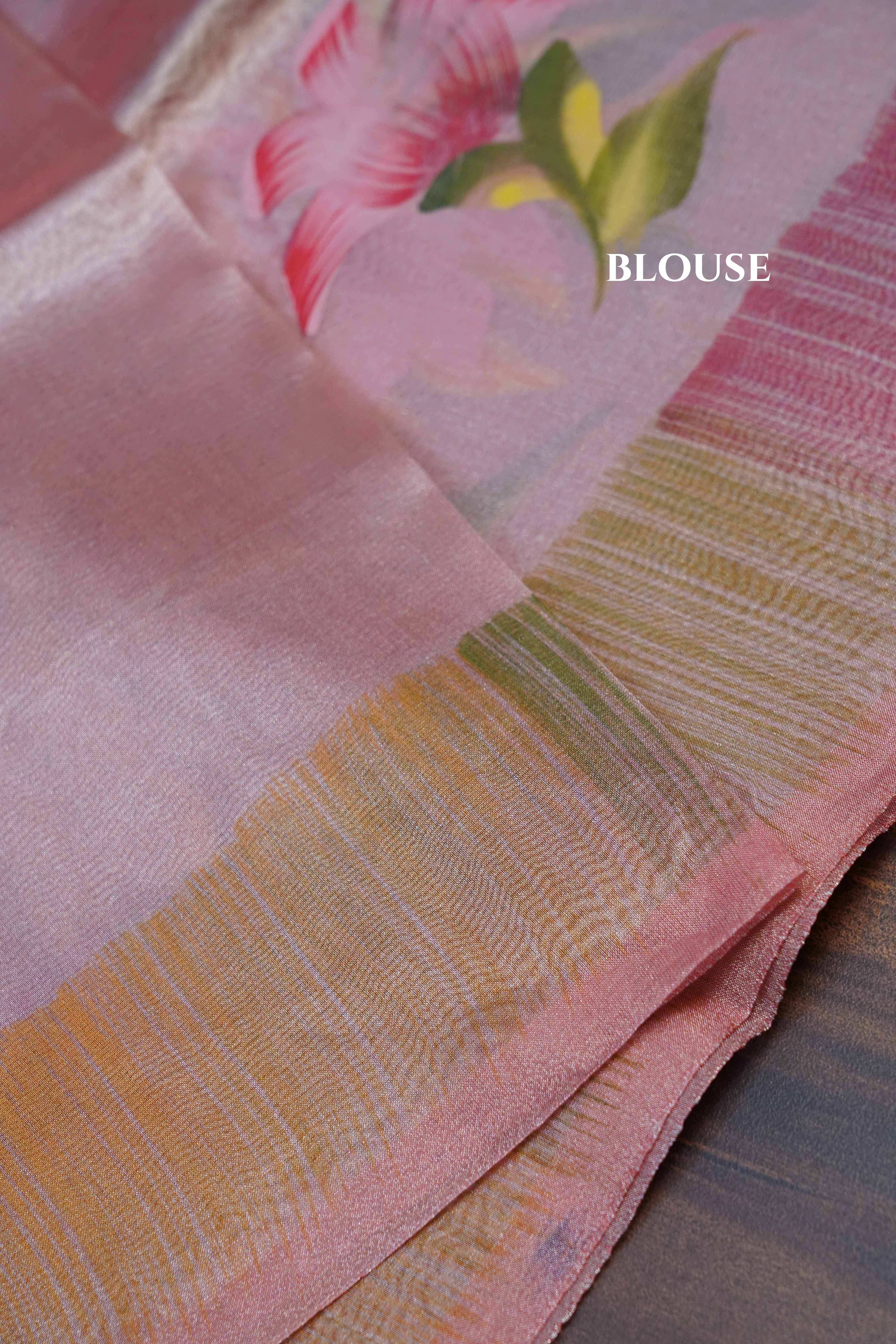 Reddish Grey Silk Organza - Queens Jewel Emporium