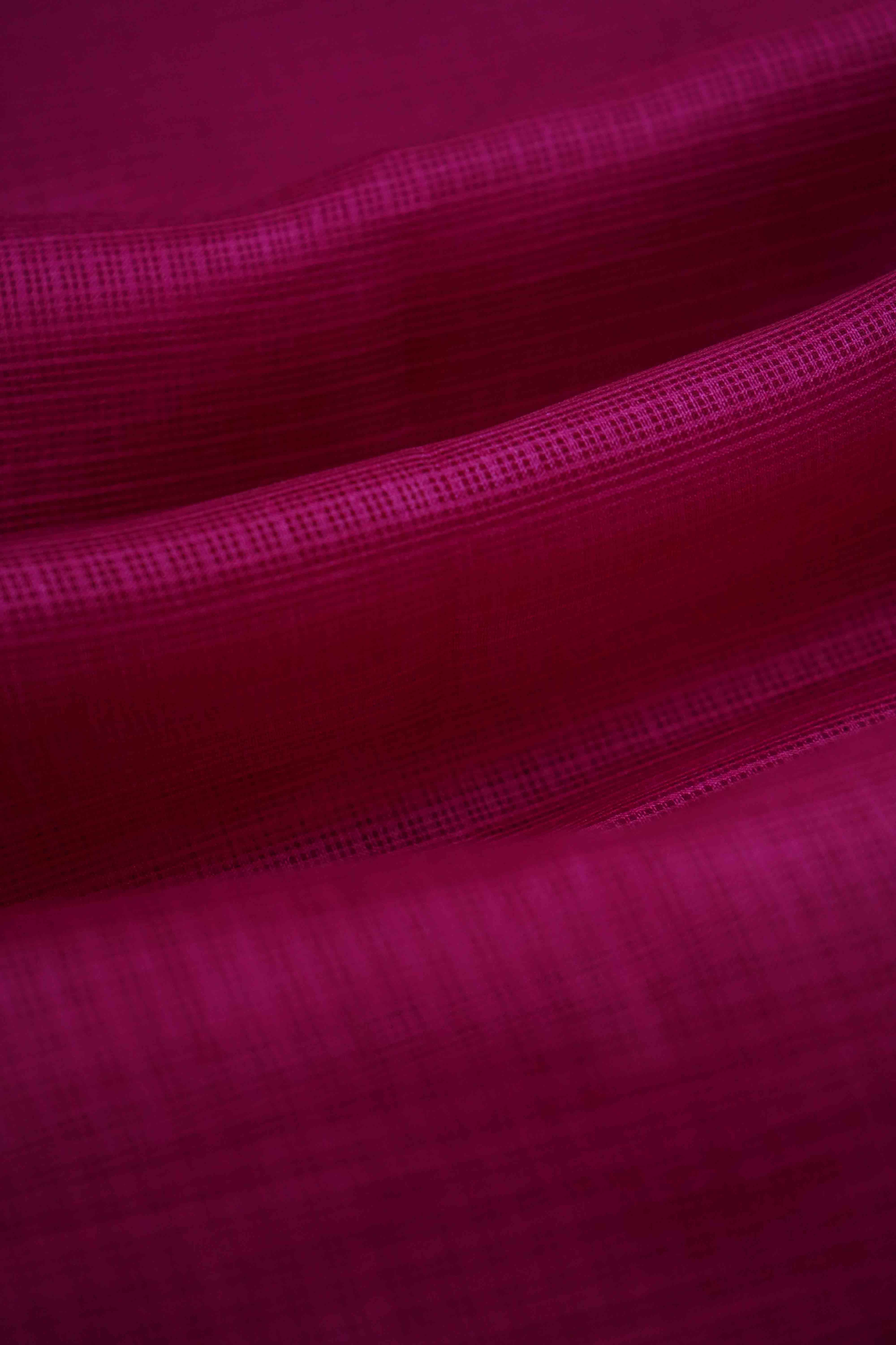 RICH MAROON KOTA SILK SAREE - Queens Jewel Emporium
