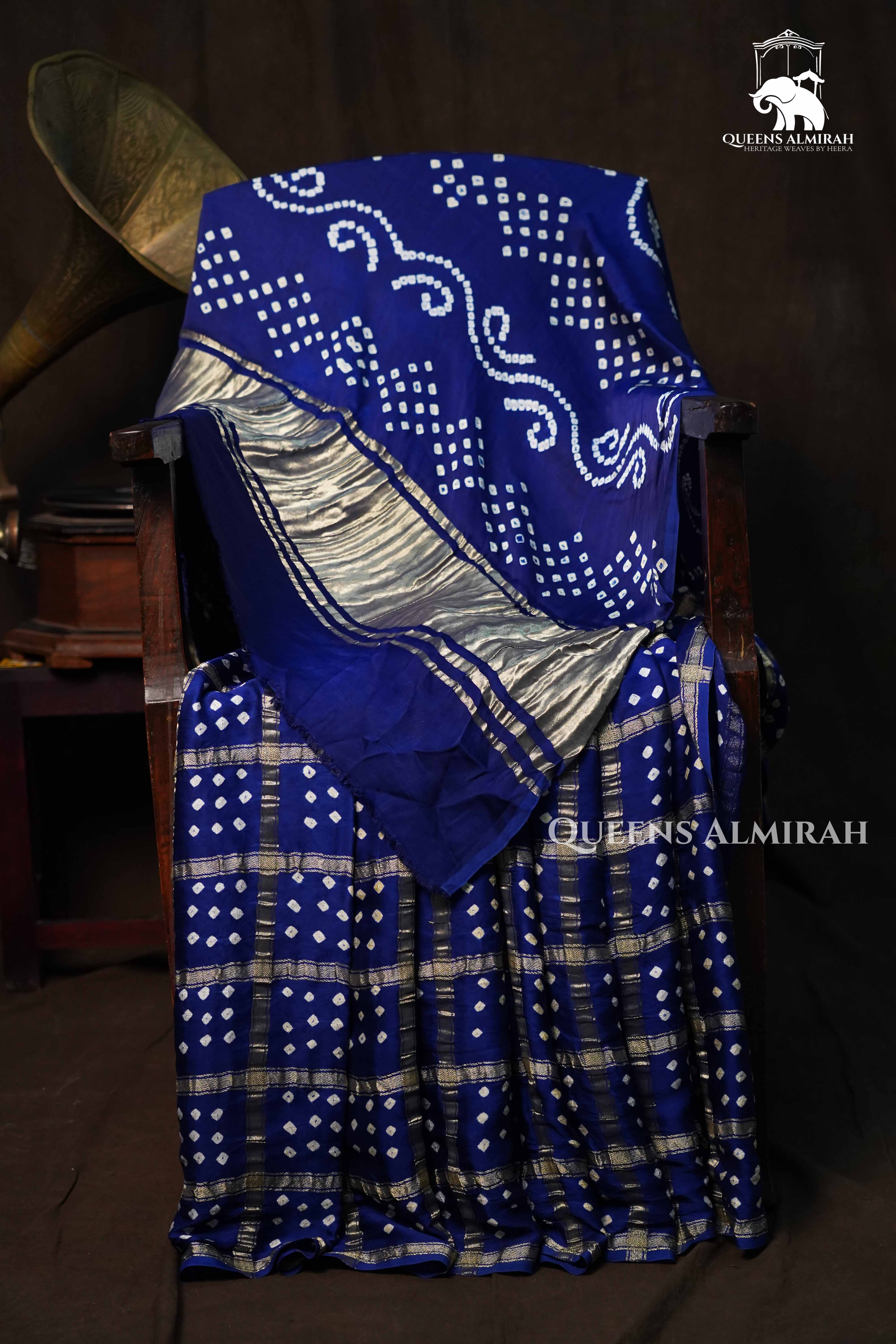Royal Blue Modal Silk Saree QUEENS ALMIRAH