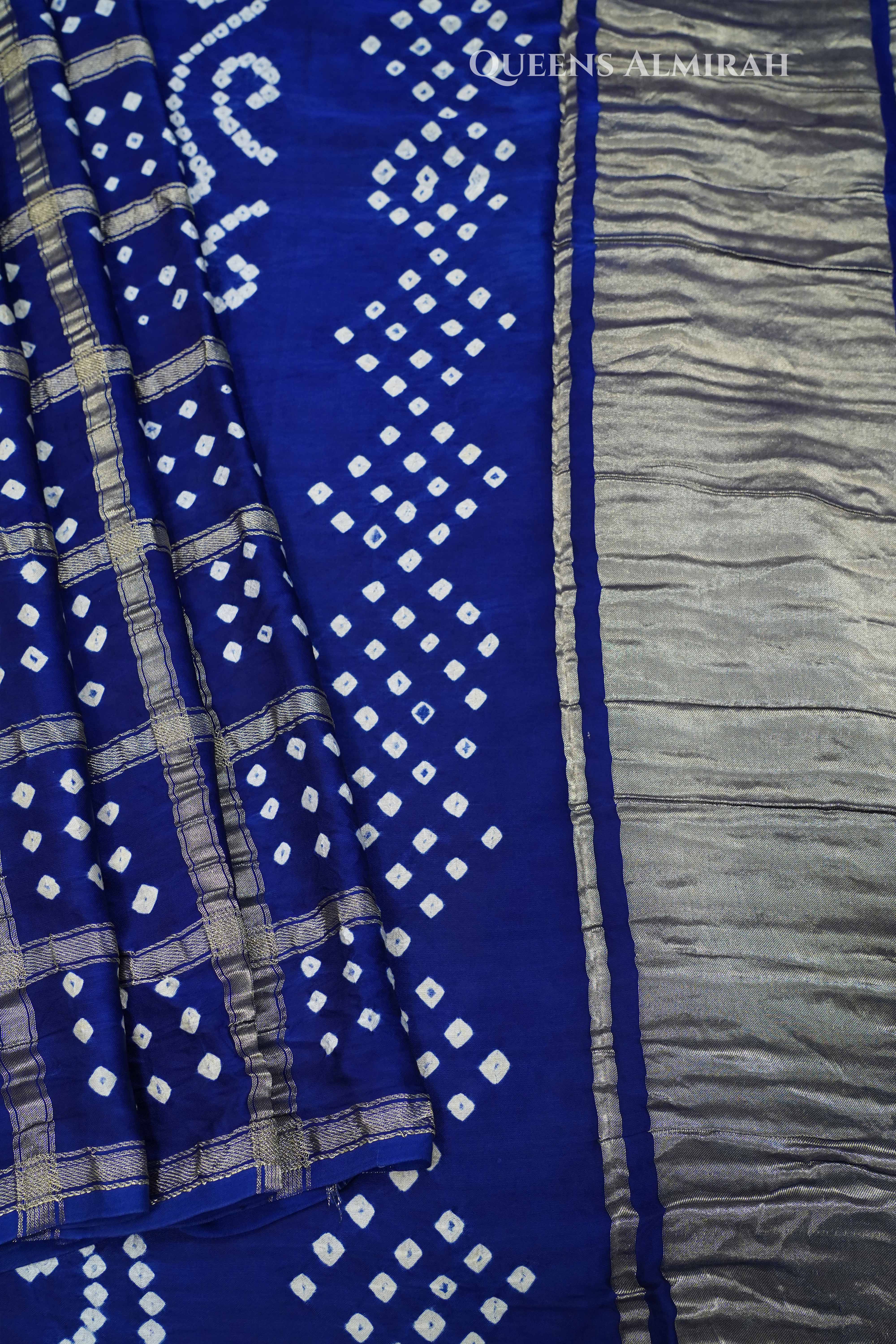 Royal Blue Modal Silk Saree QUEENS ALMIRAH