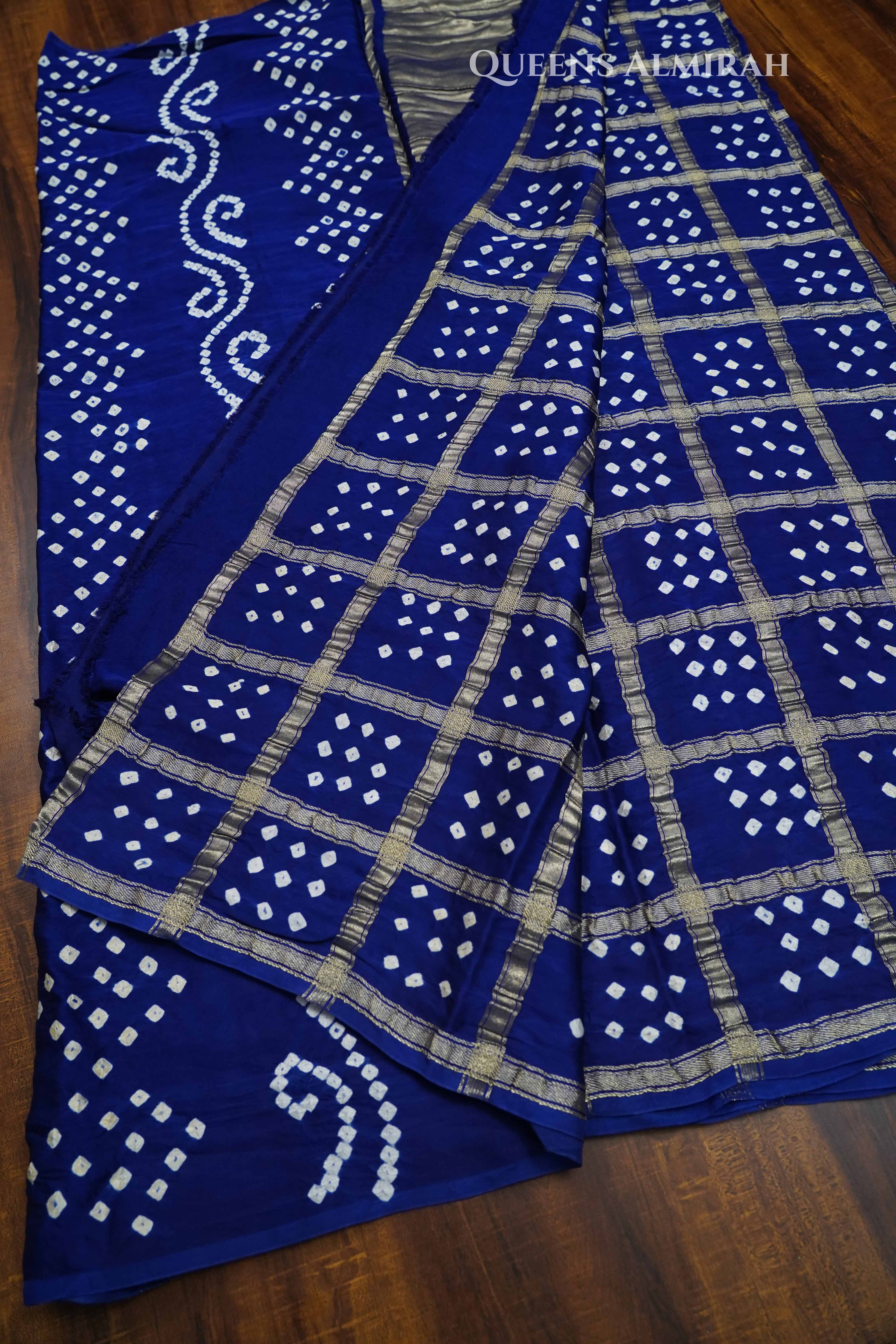 Royal Blue Modal Silk Saree QUEENS ALMIRAH