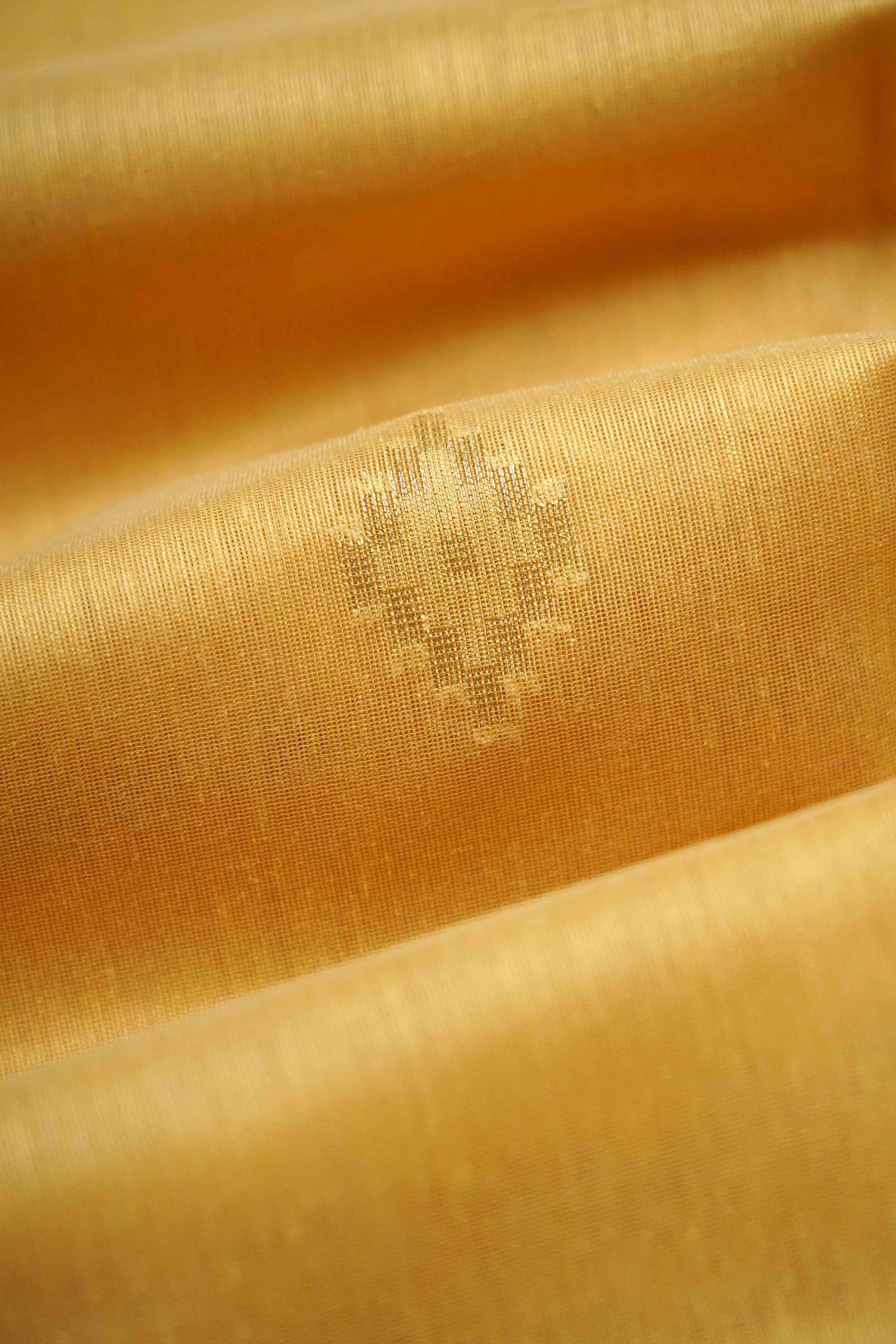 SAFFRON MANGO JAMDANI COTTON SAREE - Queens Jewel Emporium