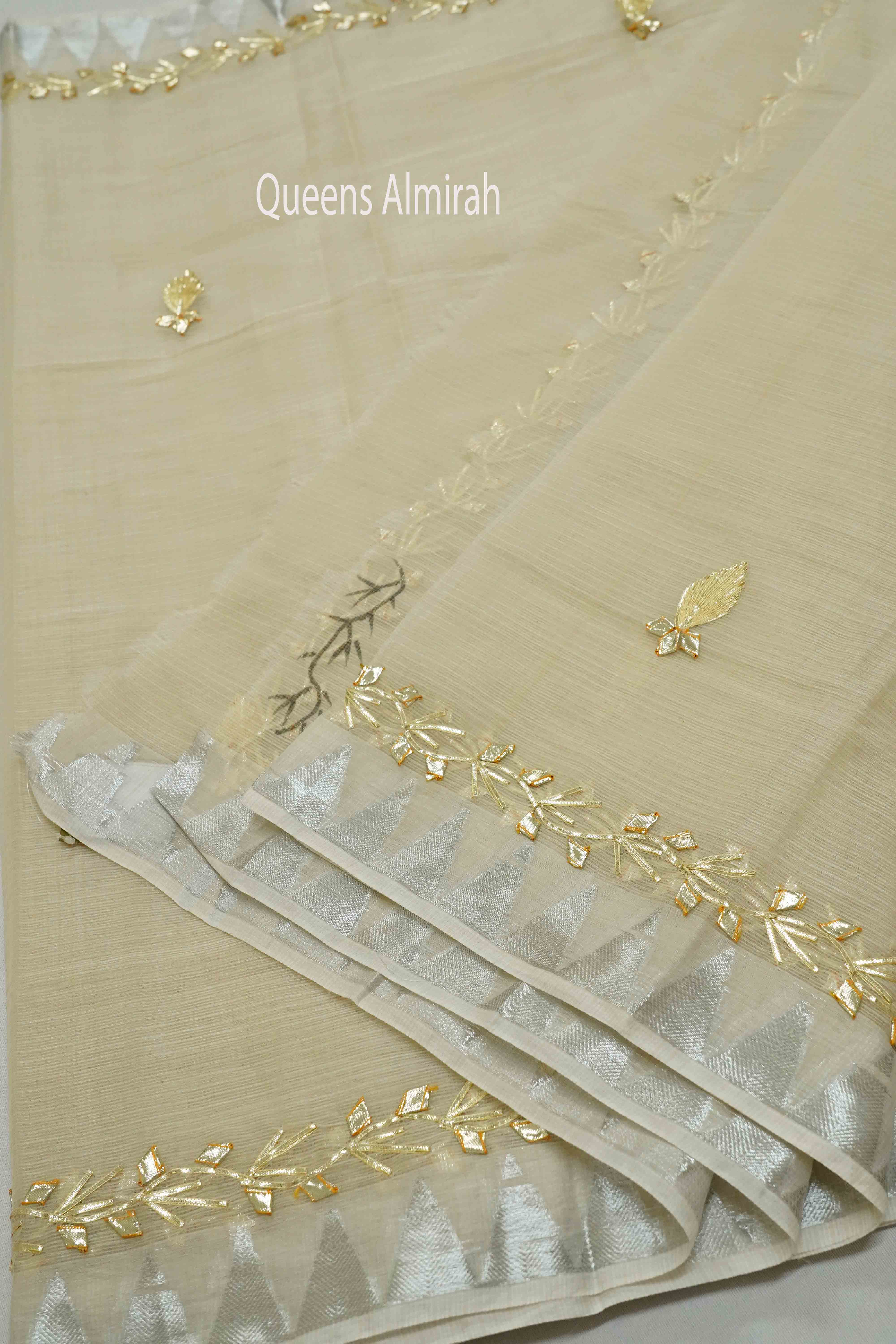 SANDAL KOTA COTTON SAREE - Queens Jewel Emporium