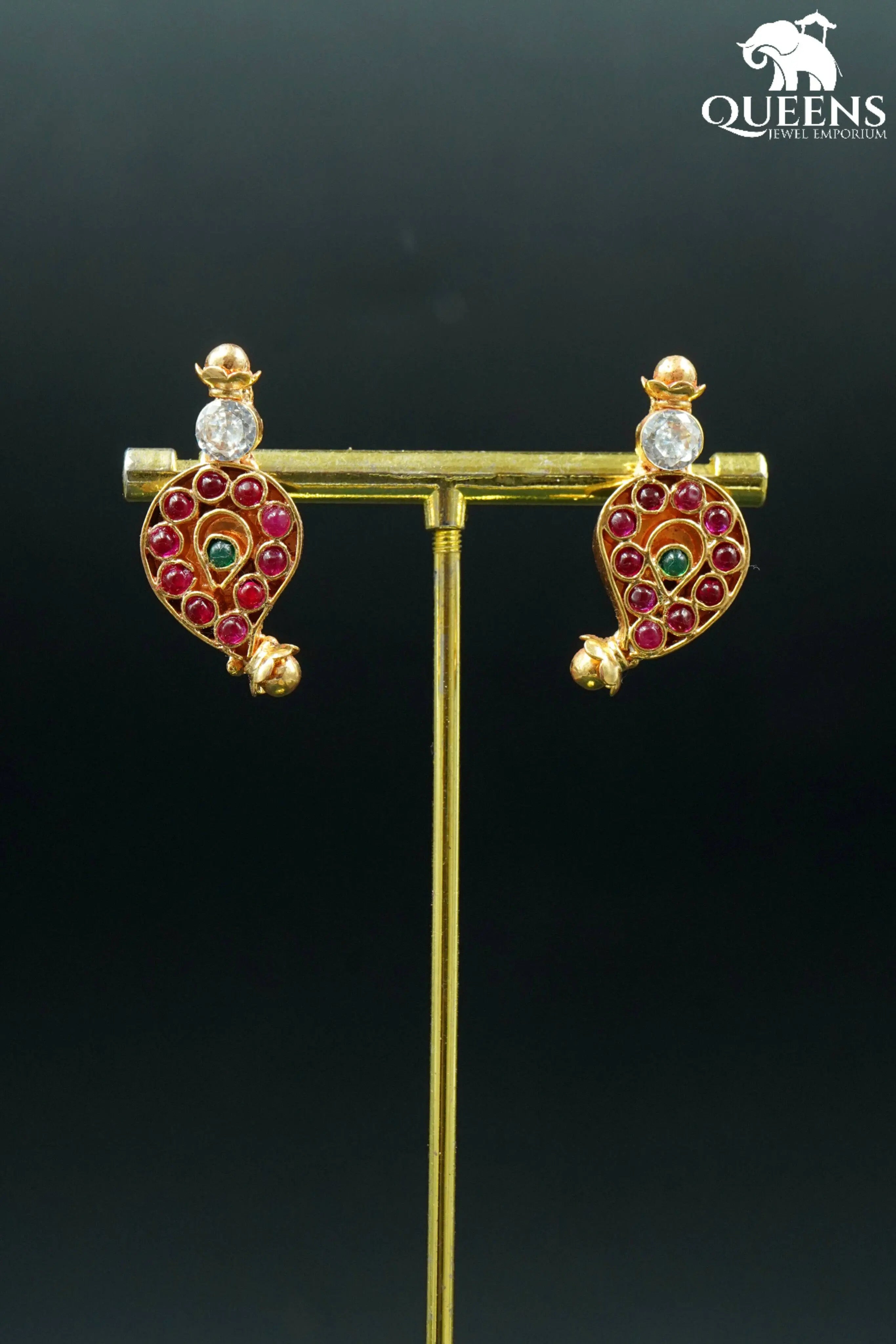 SARIKA MANGO STUD - Queens Jewel Emporium