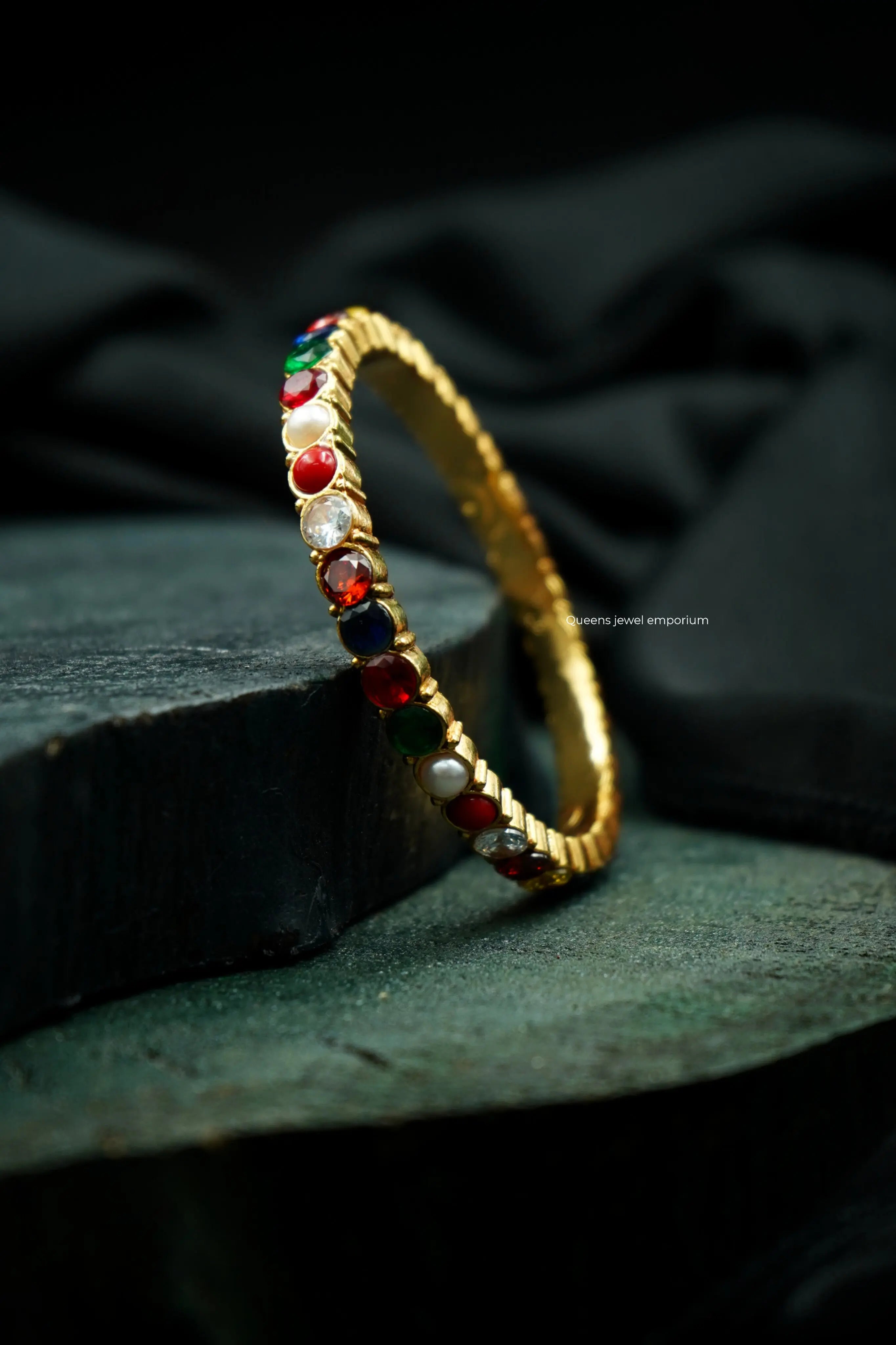 SAROJADEVI SET BANGLES (3 NOS) - Queens Jewel Emporium