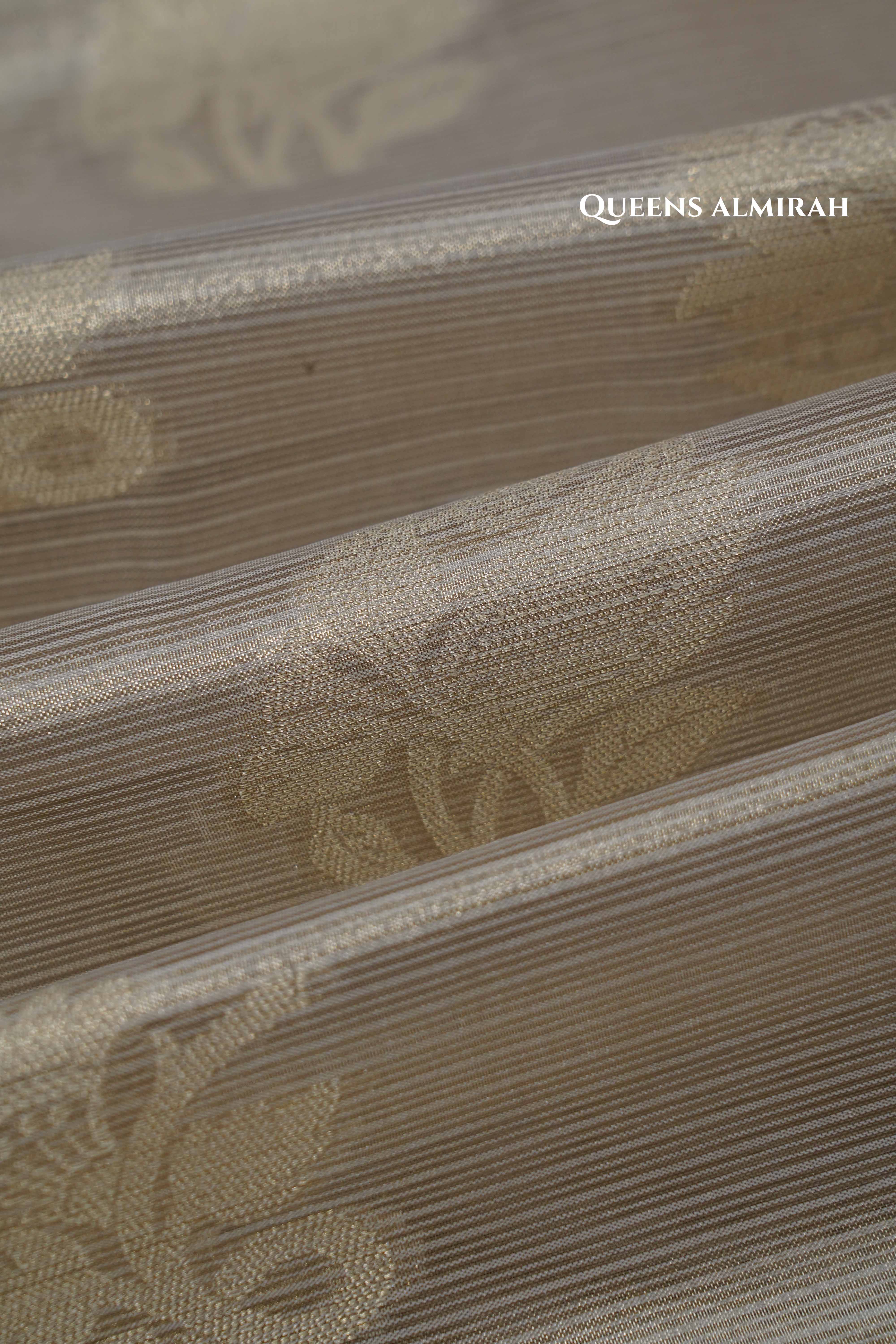 SILVER KOTA TISSUE SAREE 3 - Queens Jewel Emporium