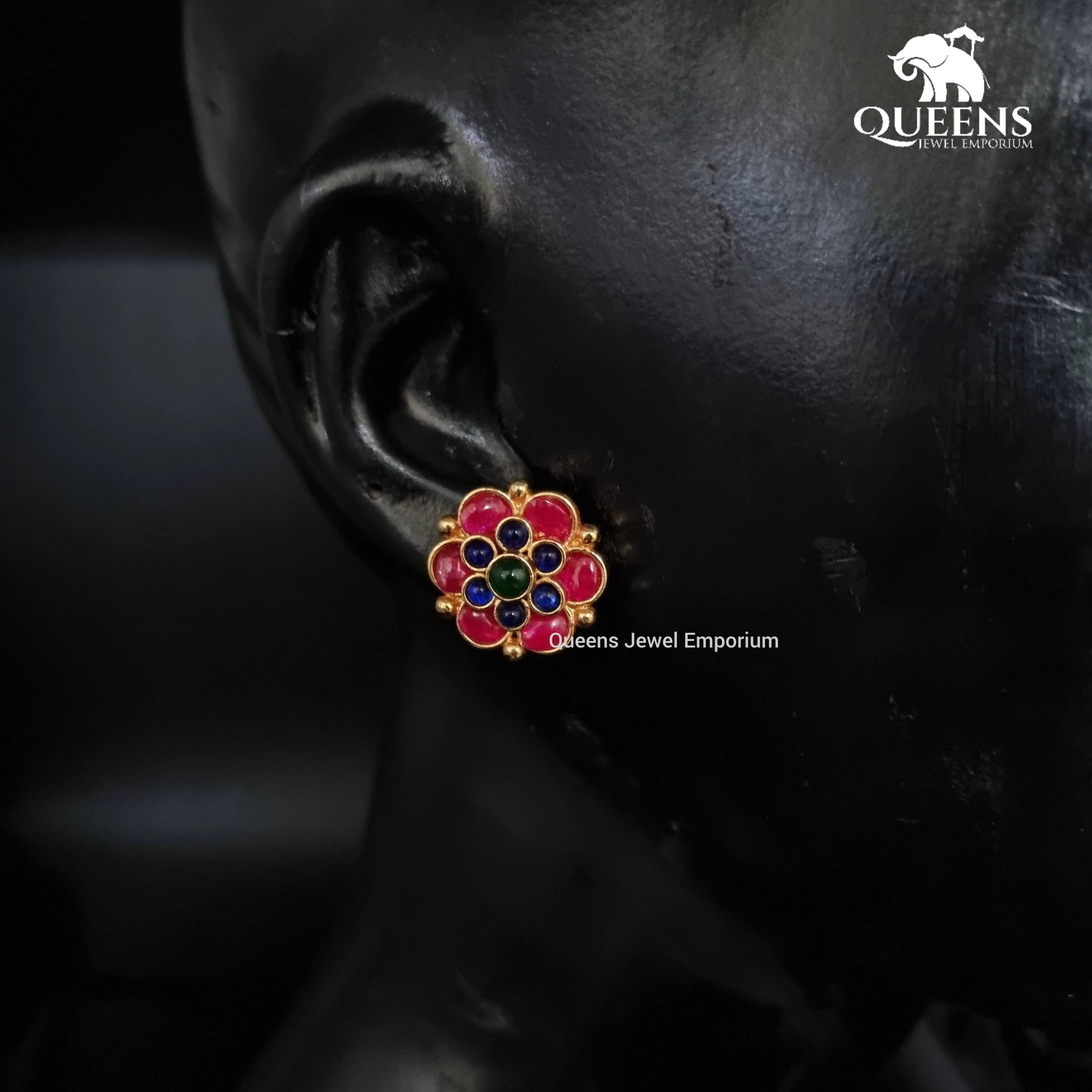 SINDOORI EARRRINGS - Queens Jewel Emporium